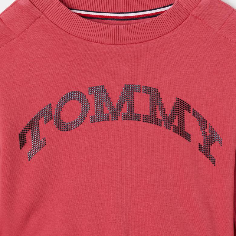 Tommy Hilfiger Adp Tommy Dot Foil Çocuk Pembe Elbise