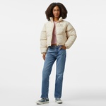 Karl Kani Og Aop Crop Puffer Kadın Bej Ceket