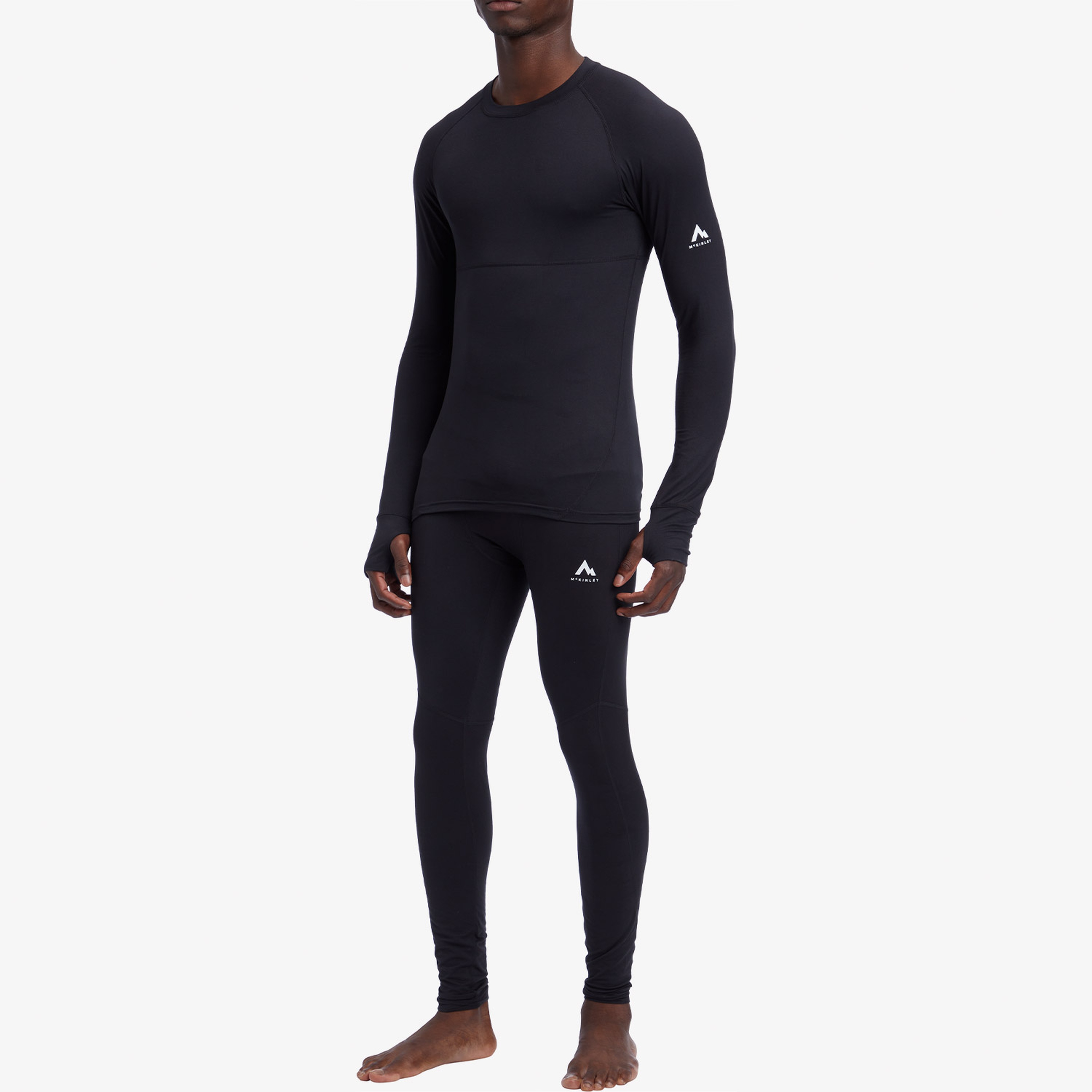 Mc Kinley Dustin II Erkek Siyah Uzun Kollu T-Shirt