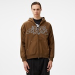 HUF Outlines Heavy Weight F/Z Fleece Erkek Kahverengi Sweatshirt