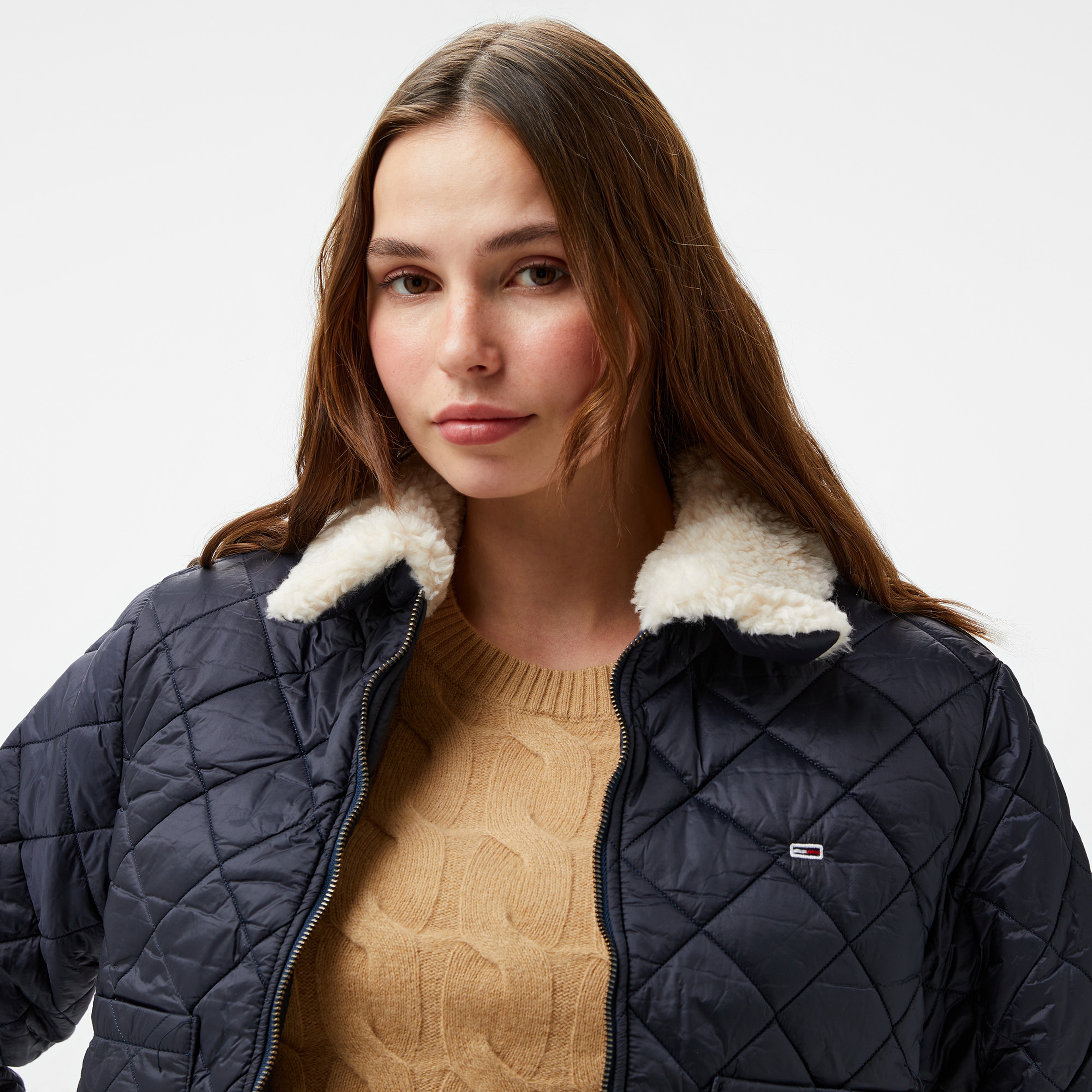 Tommy Hilfiger Jeans Izzie Slm Kadın Lacivert Ceket