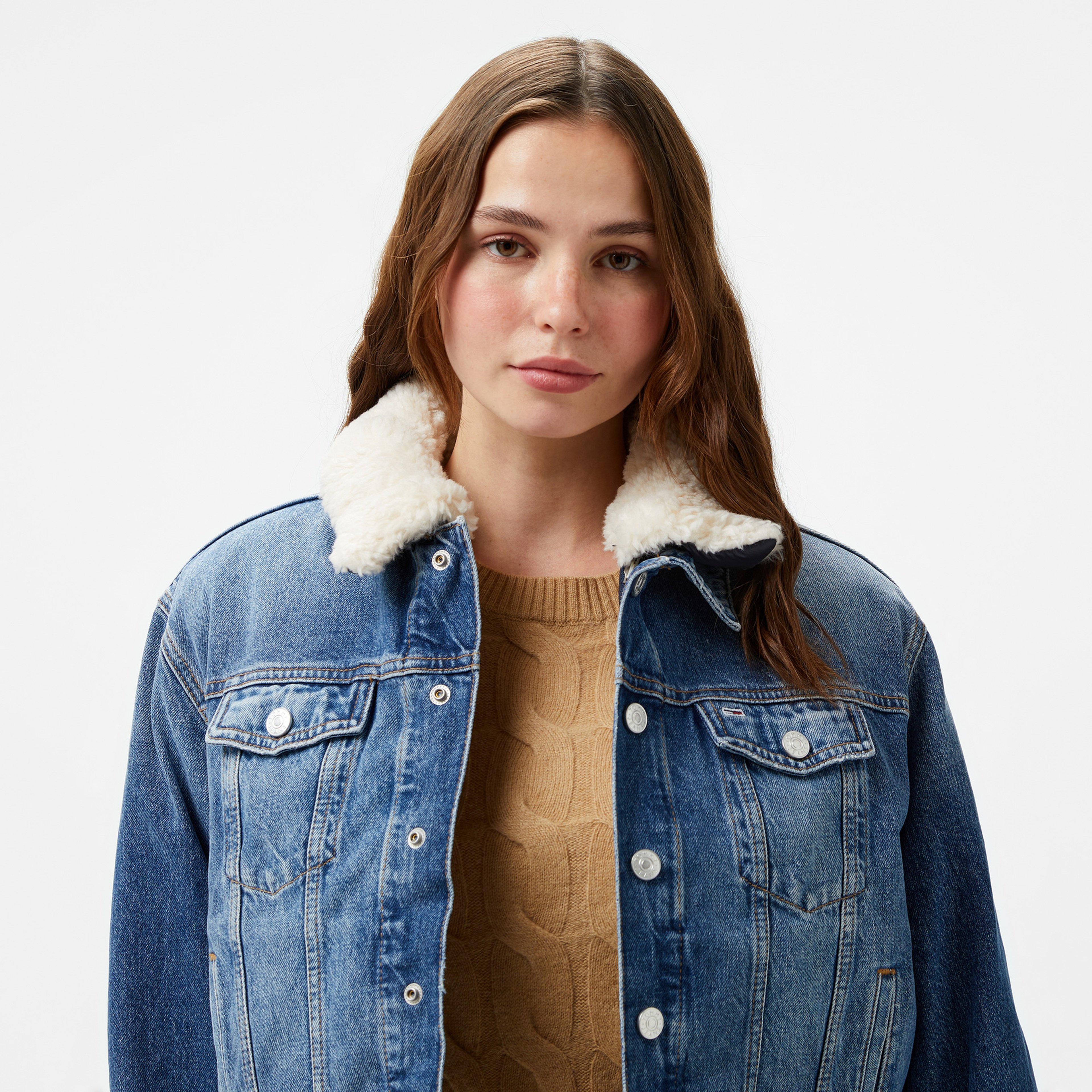 Tommy Hilfiger Jeans Izzie Slm Kadın Lacivert Ceket