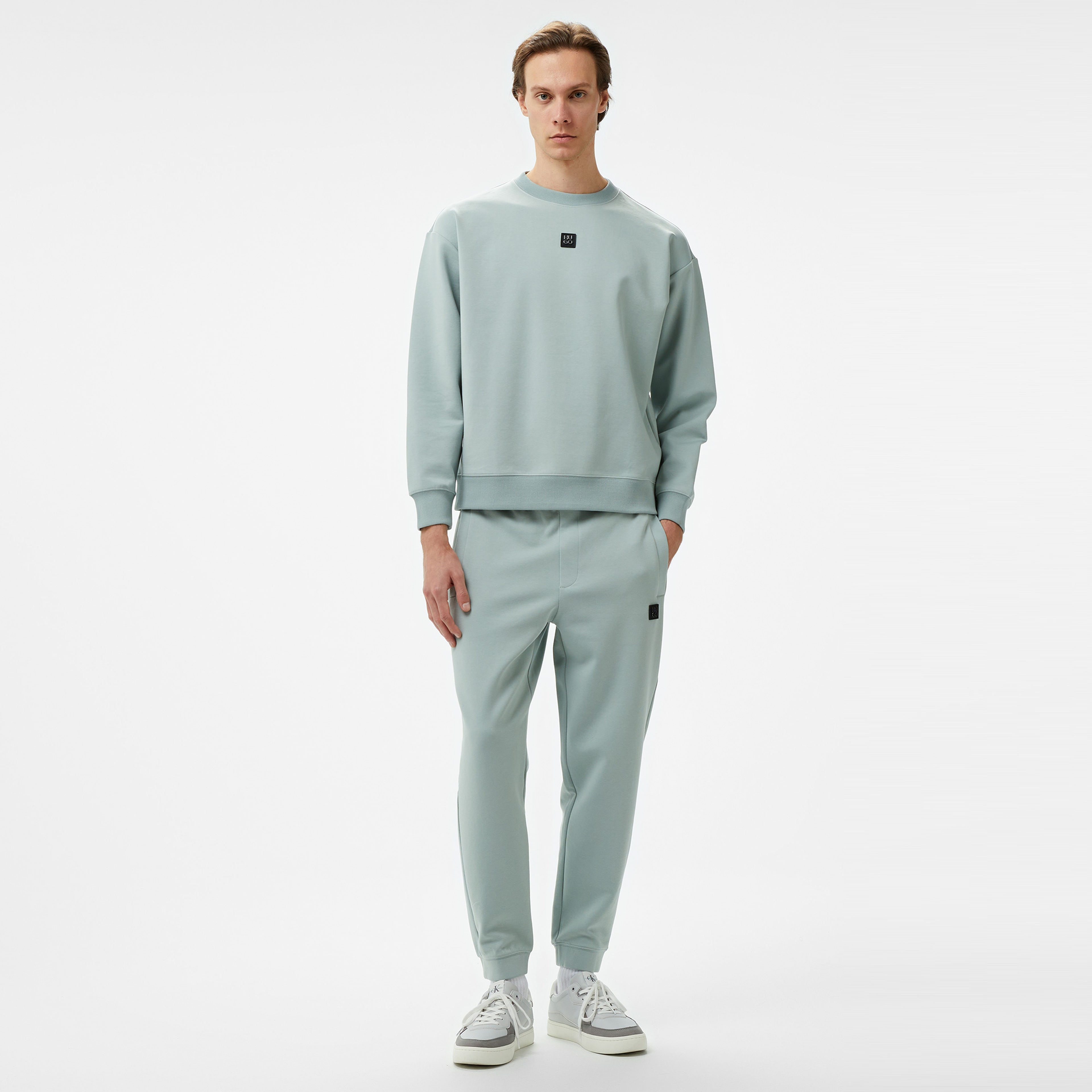 Hugo Dettil Erkek Gri Sweatshirt