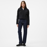 Calvin Klein Sherpa 1/2 Zip Kadın Siyah Ceket