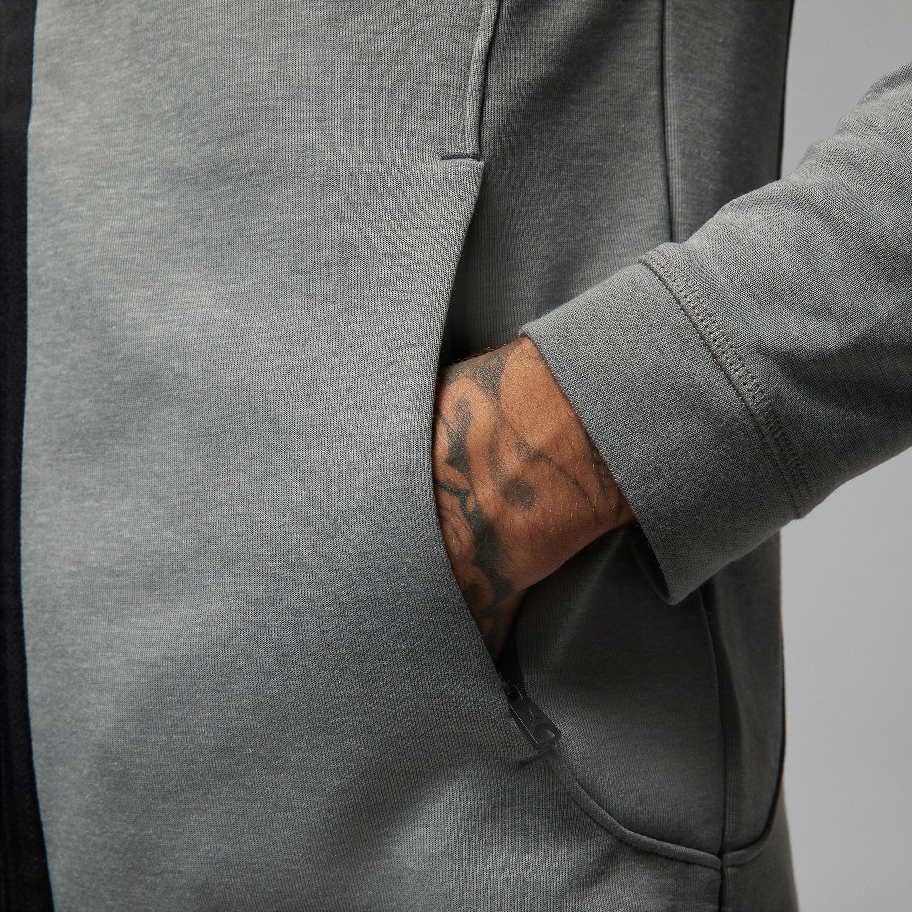 Jordan Dri-Fit Sport Erkek Gri Kapüşonlu Sweatshirt