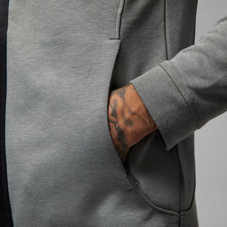 Jordan Dri-Fit Sport Erkek Gri Kapüşonlu Sweatshirt