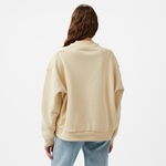 Tommy Hilfiger Varsity Crest Kadın Bej Sweatshirt