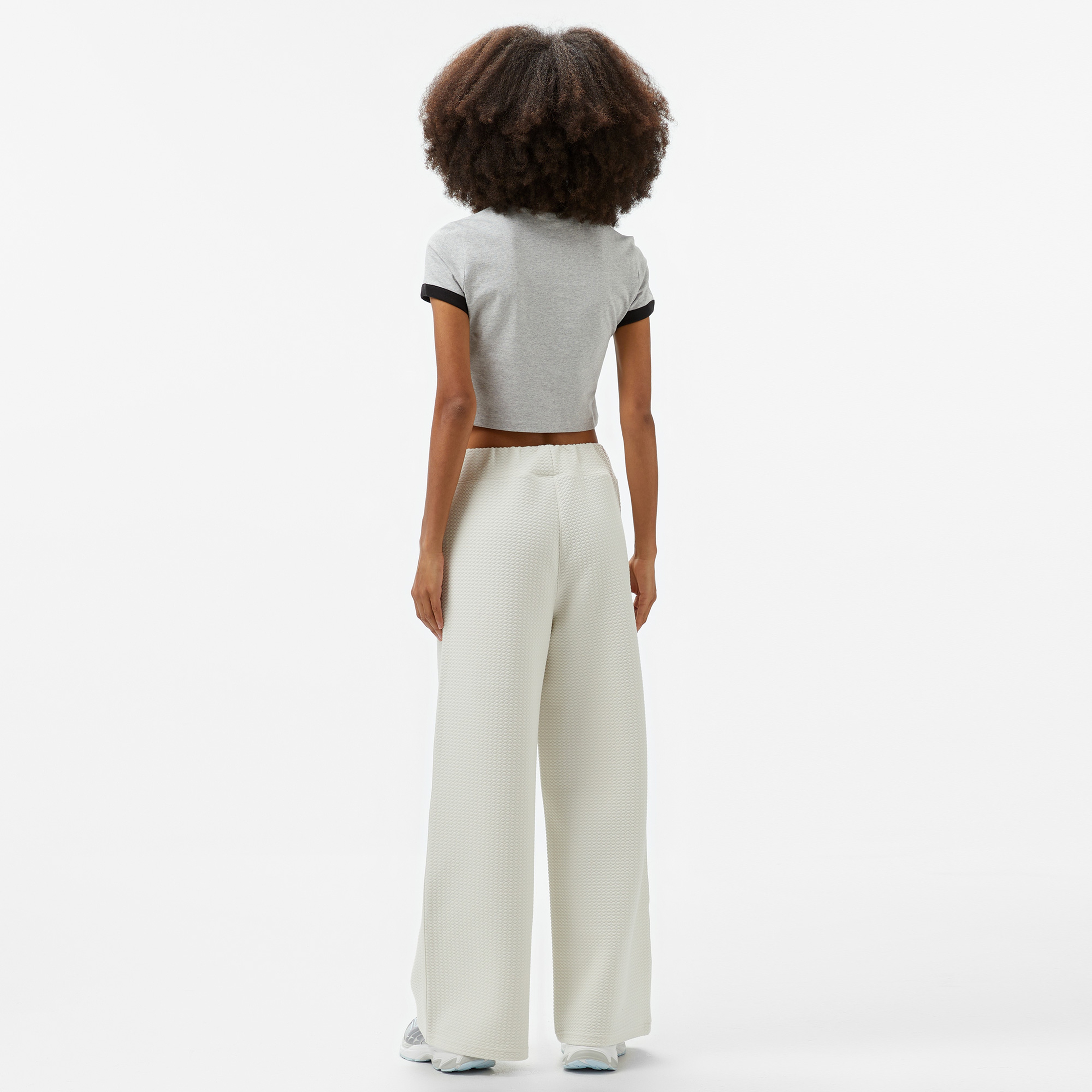 Puma Q4 Studio Textured Hw Kadın Gri Pantolon