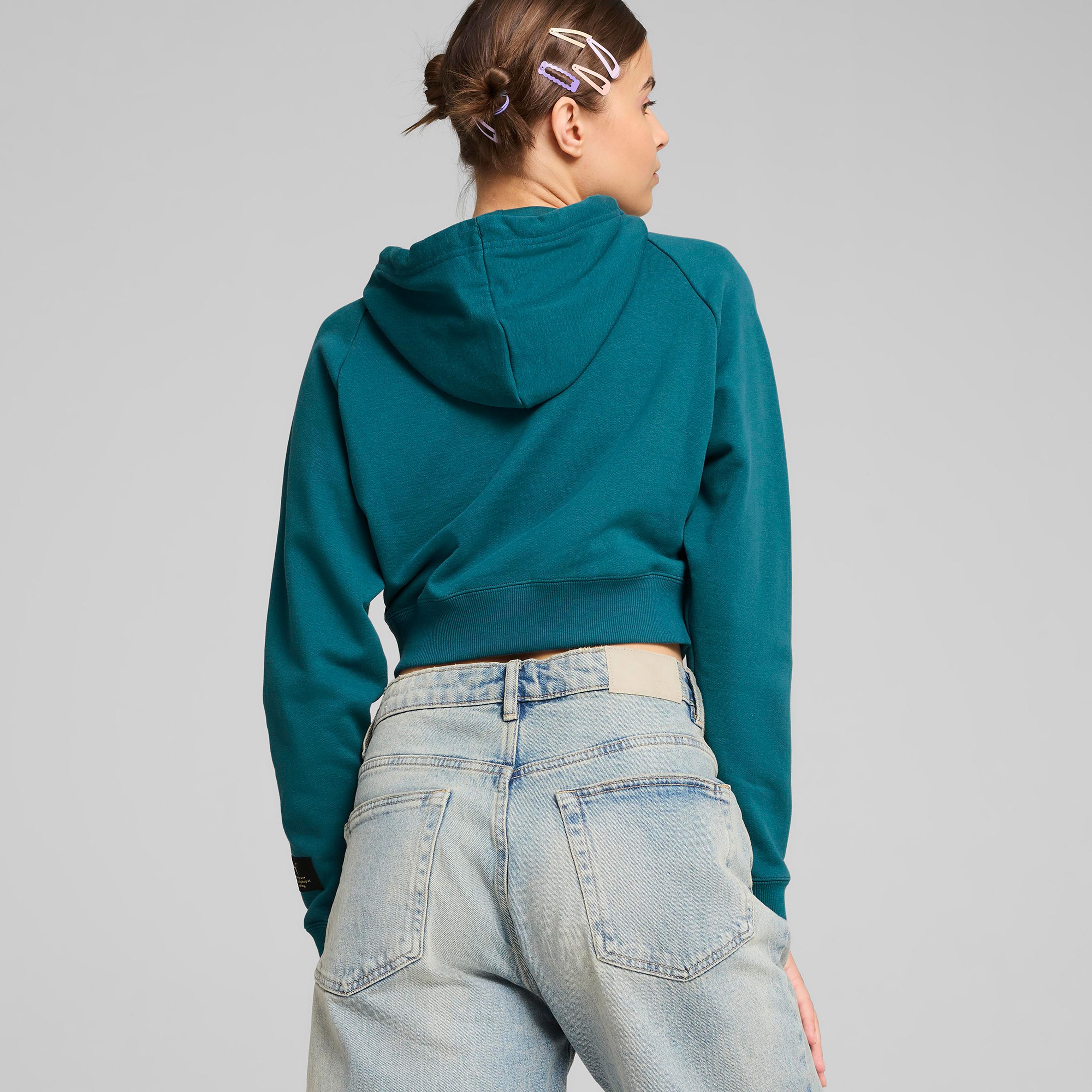 Puma Classics Relaxed Kadın Yeşil Sweatshirt