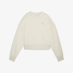 Puma Classics Oversized Crew Kadın Beyaz Sweatshirt