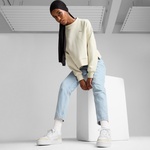 Puma Classics Oversized Crew Kadın Beyaz Sweatshirt