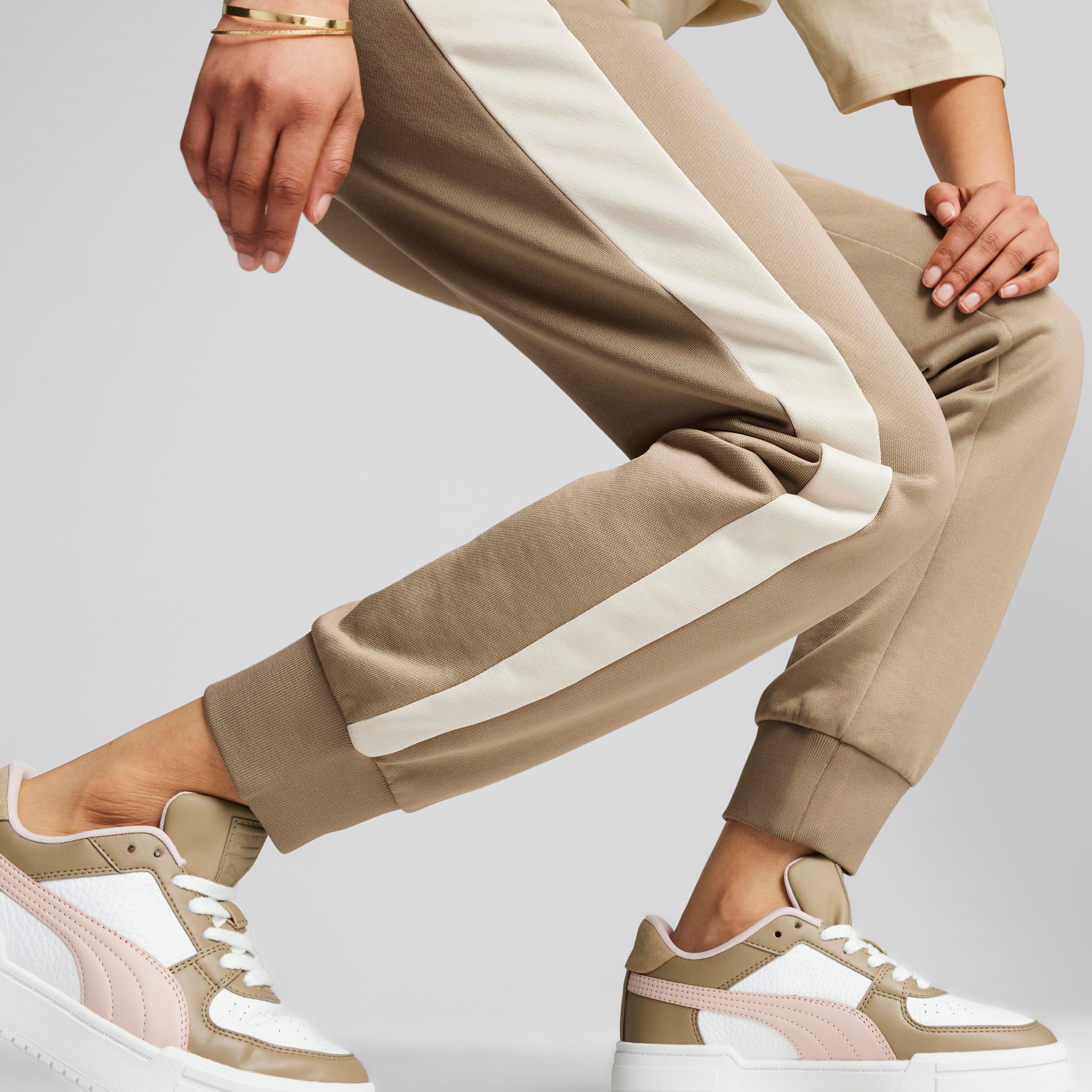 Puma Iconic T7 Track Kadın Bej Eşofman Altı