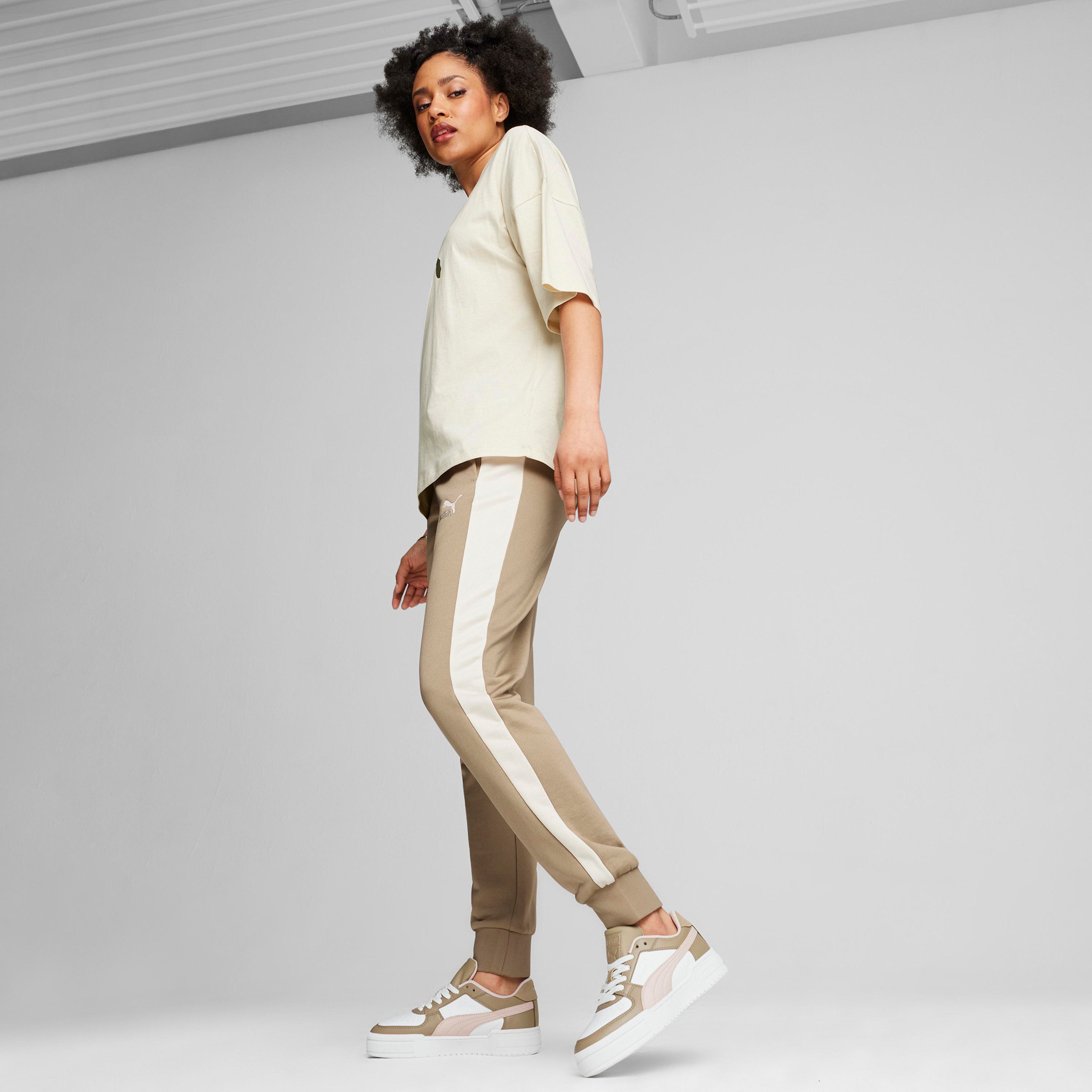 Puma Iconic T7 Track Kadın Bej Eşofman Altı