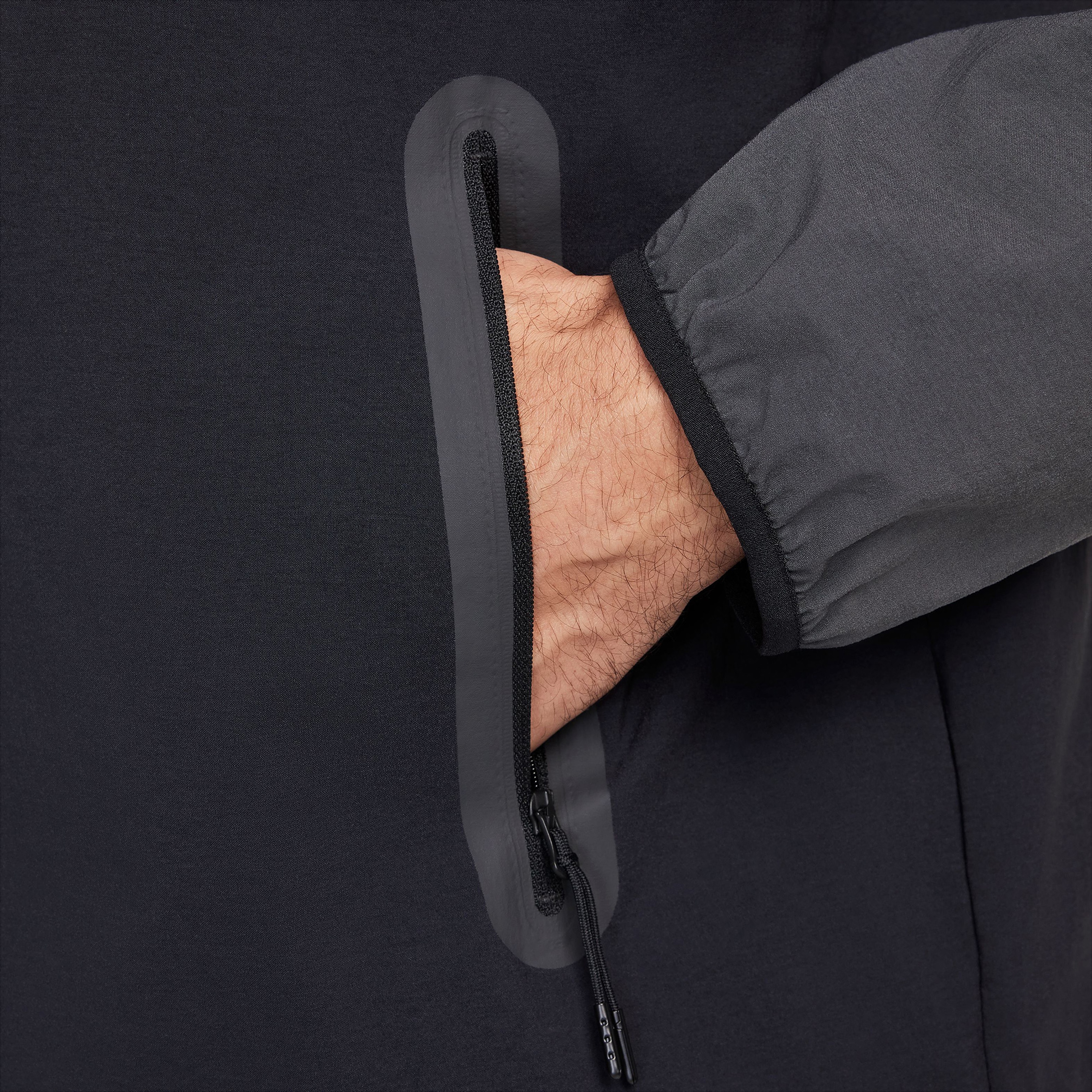 Nike Tech Dokuma Erkek Siyah Ceket