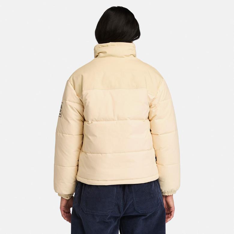 Timberland Welch Mountain Synthetic Insulated Puffer Kadın Bej Ceket
