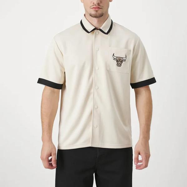 New Era Nba Inj Revere Shırt Chıbul  Ltc Erkek Bej Gömlek