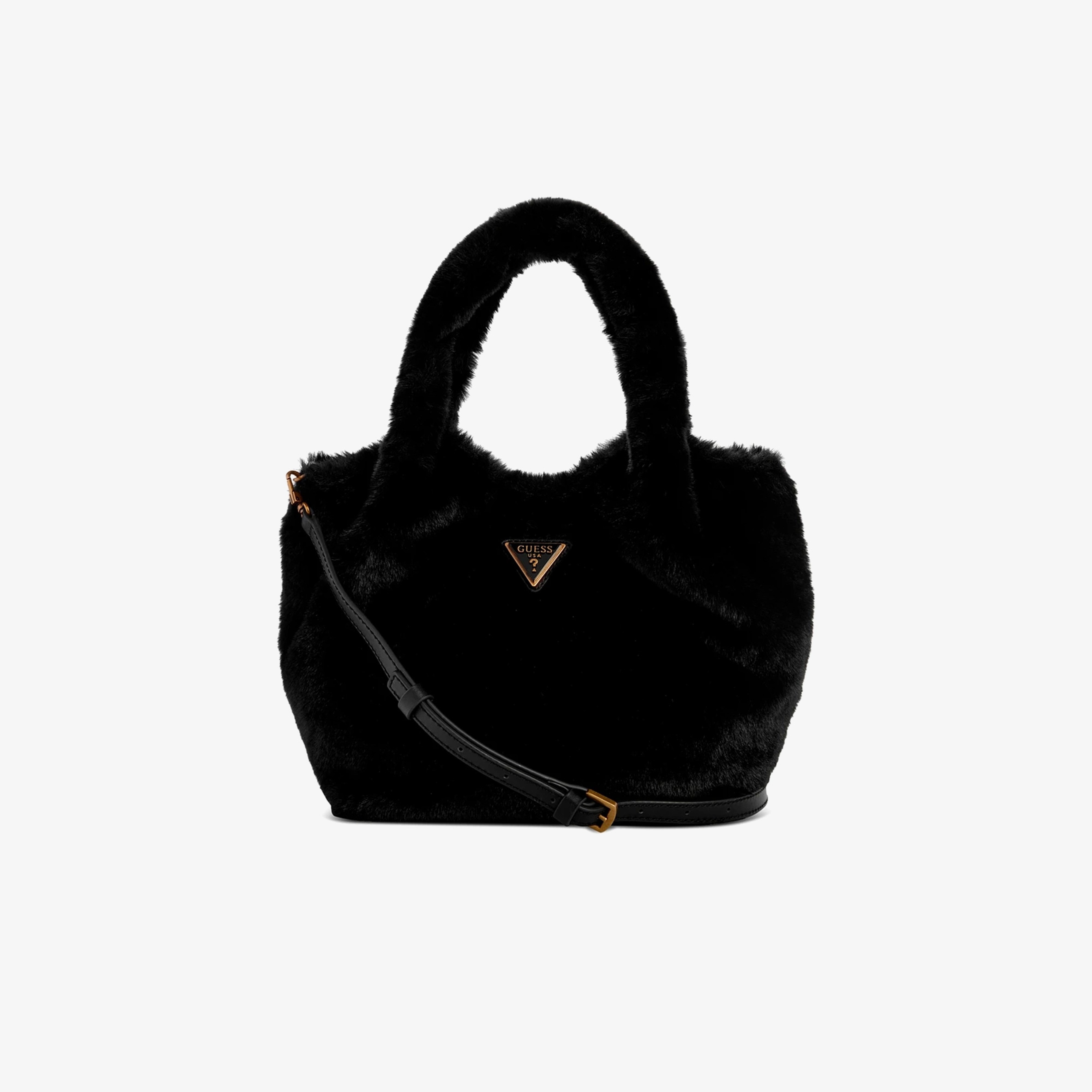 Guess Samia Flap Shoulder 55220 Kadın Siyah Tote Çanta