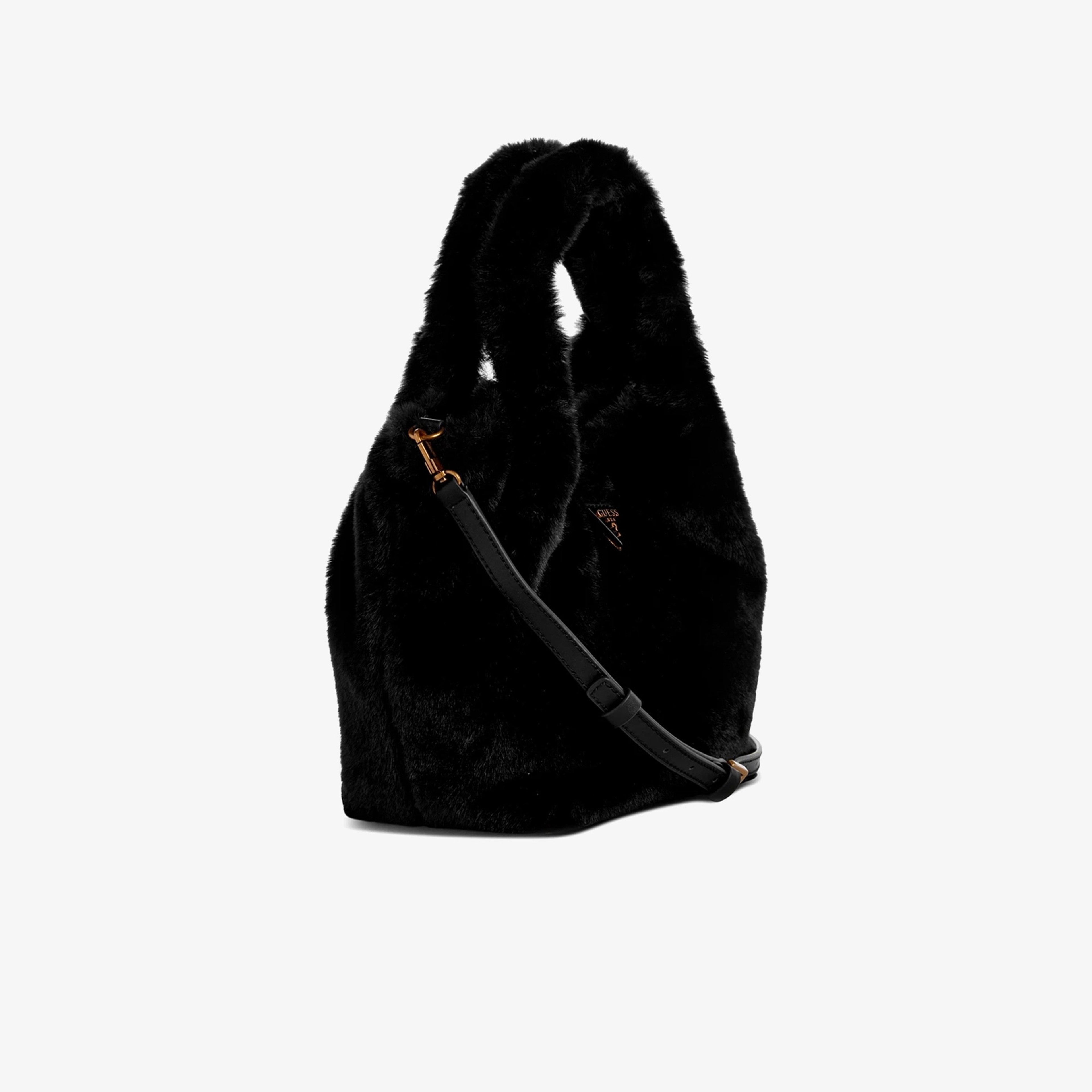 Guess Samia Flap Shoulder 55220 Kadın Siyah Tote Çanta