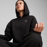 Puma Q4 Studio Textured Kadın Siyah Sweatshirt