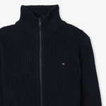 Tommy Hilfiger Flag Full Zip Çocuk Mavi Hırka