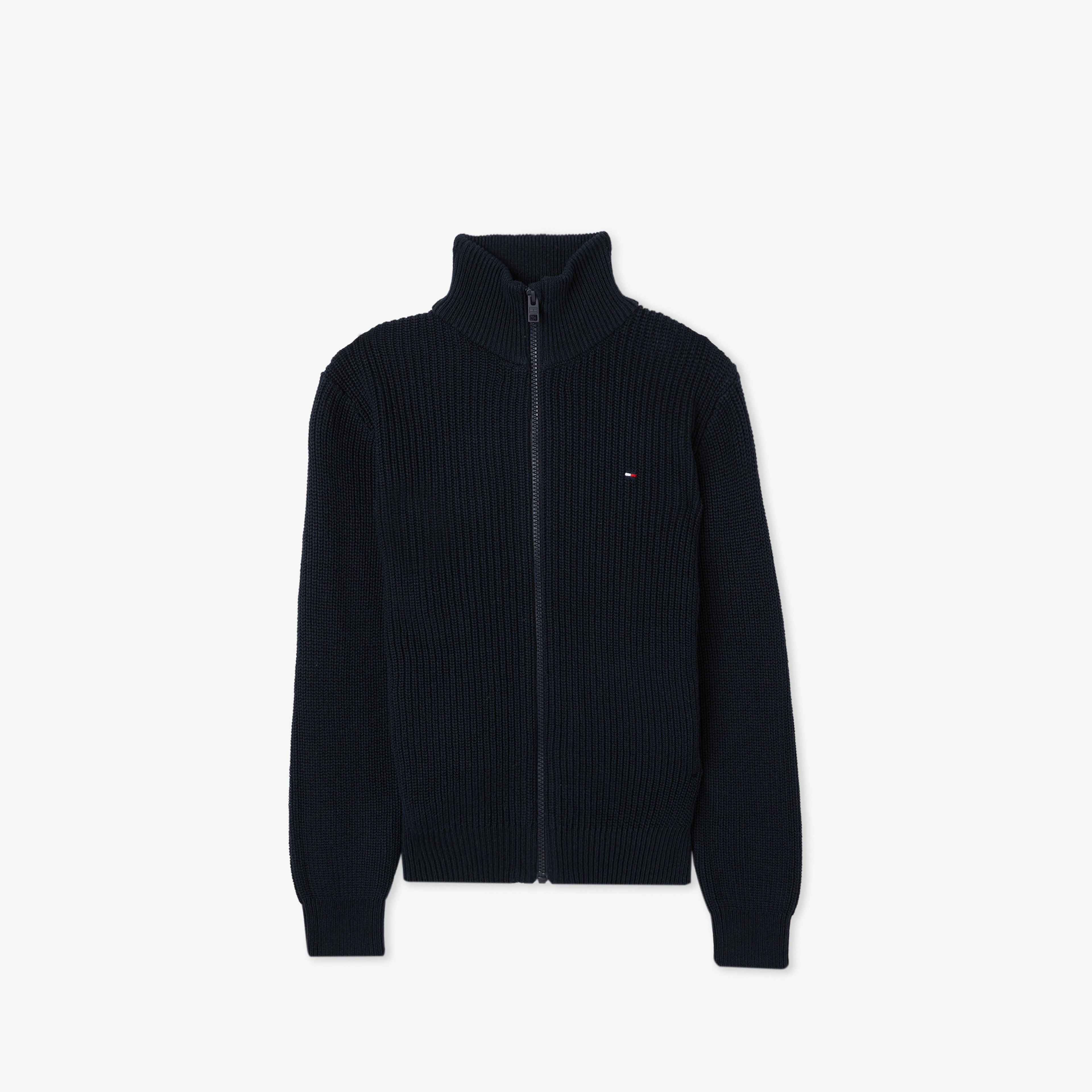 Tommy Hilfiger Flag Full Zip Çocuk Mavi Hırka
