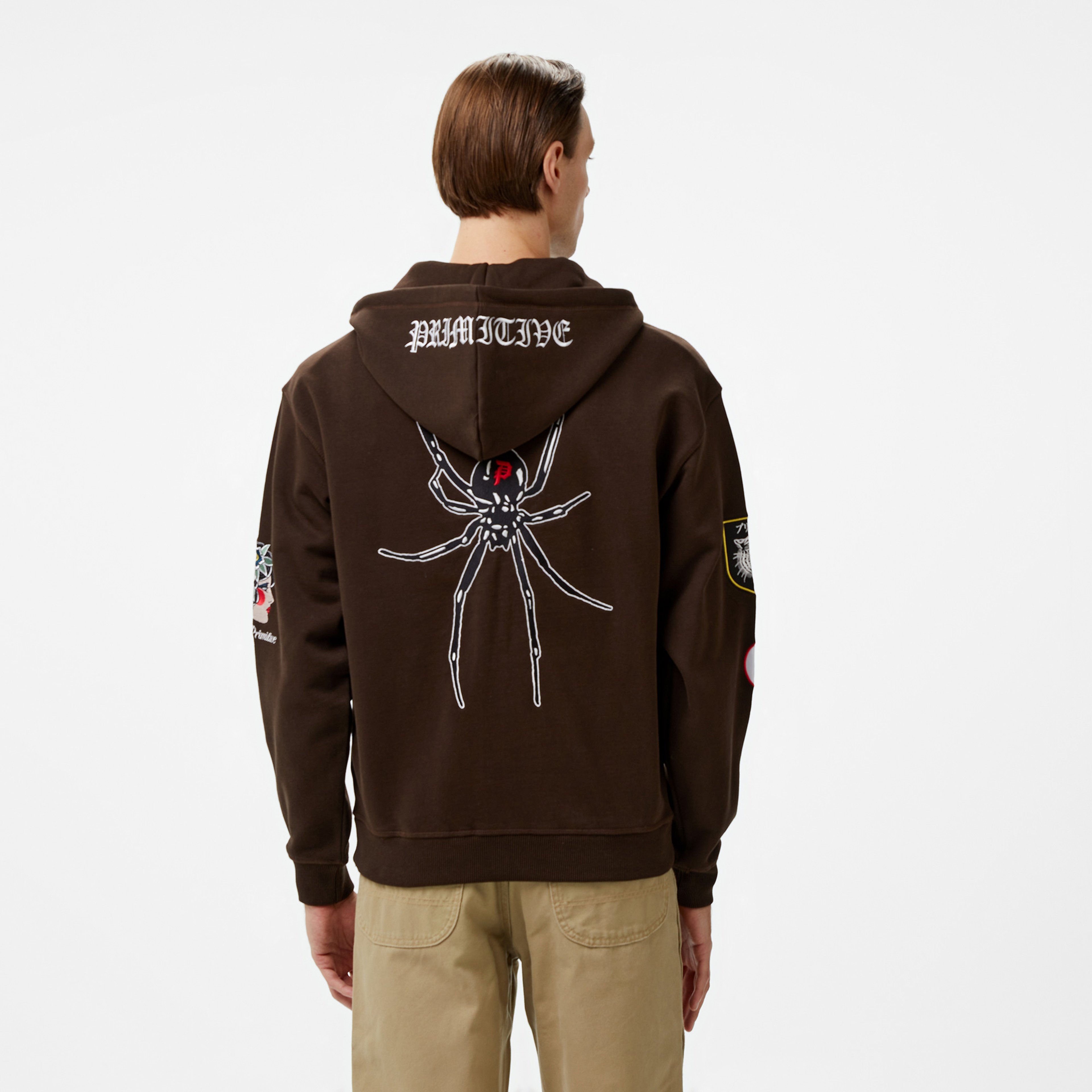 Primitive Temptation Zip Hood Erkek Kahverengi Sweatshirt