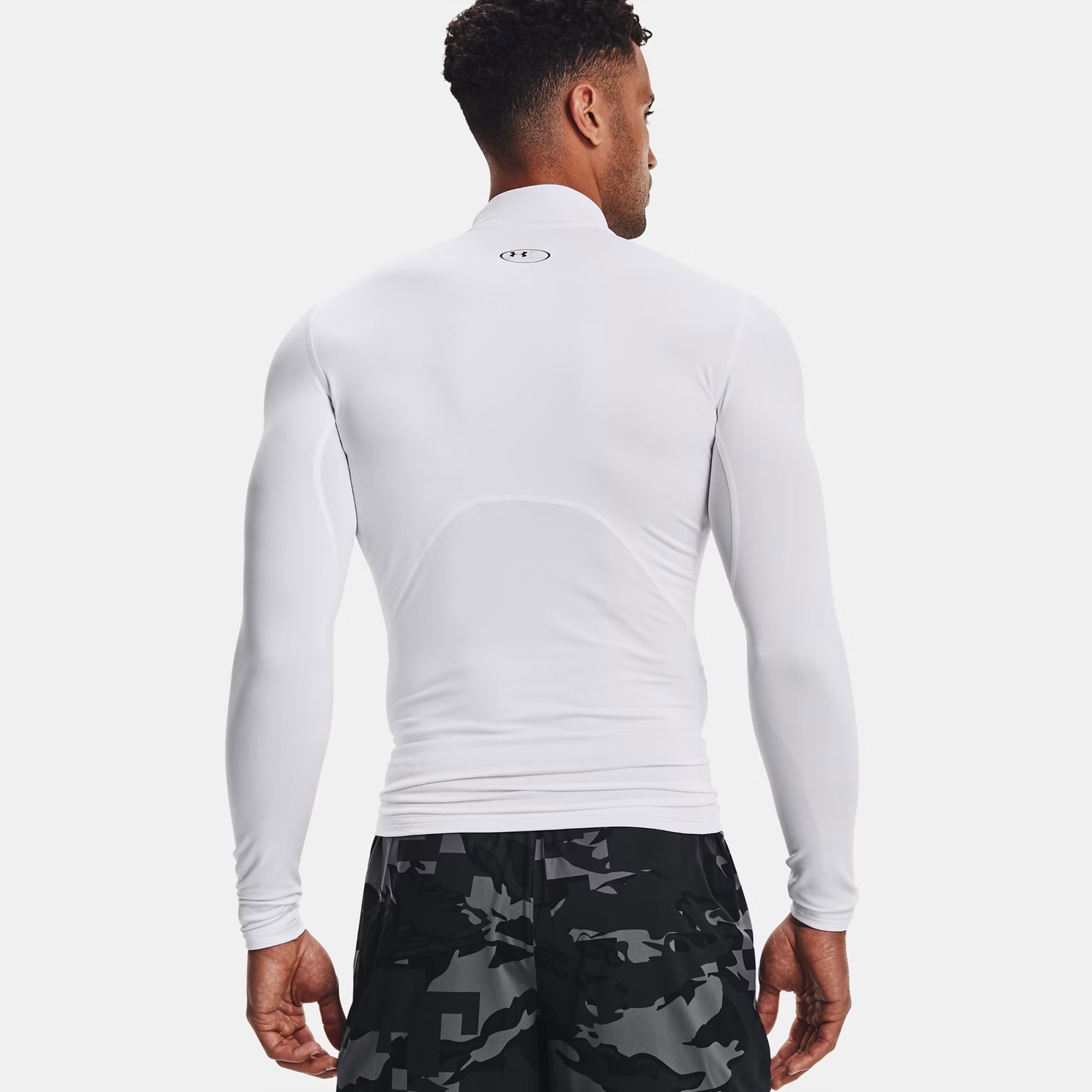 Under Armour Cg Armour Comp Erkek Beyaz Uzun Kollu Antrenman İçlik