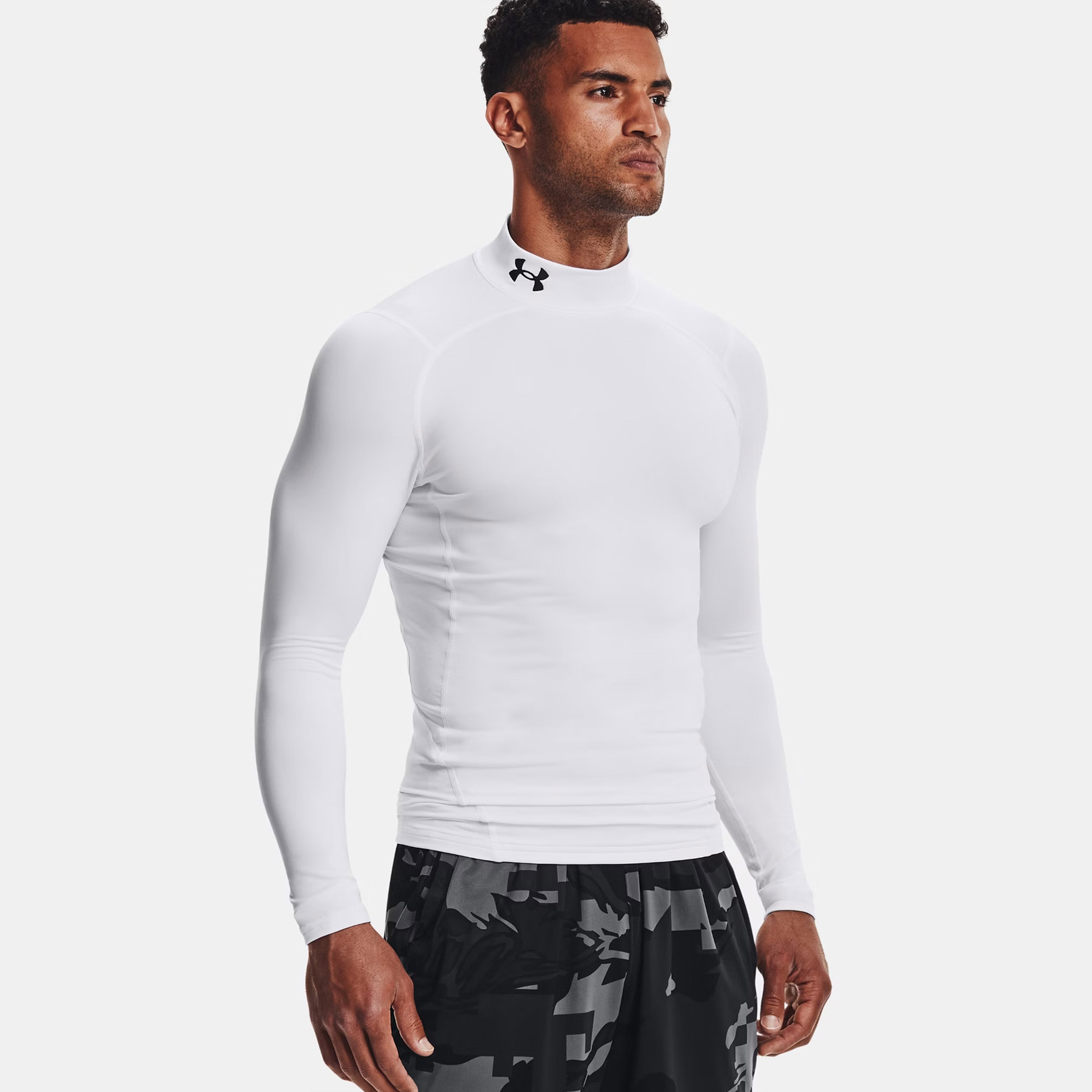 Under Armour Cg Armour Comp Erkek Beyaz Uzun Kollu Antrenman İçlik