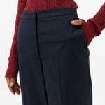 Tommy Hilfiger Flannel Slim Straight Kadın Mavi Pantolon