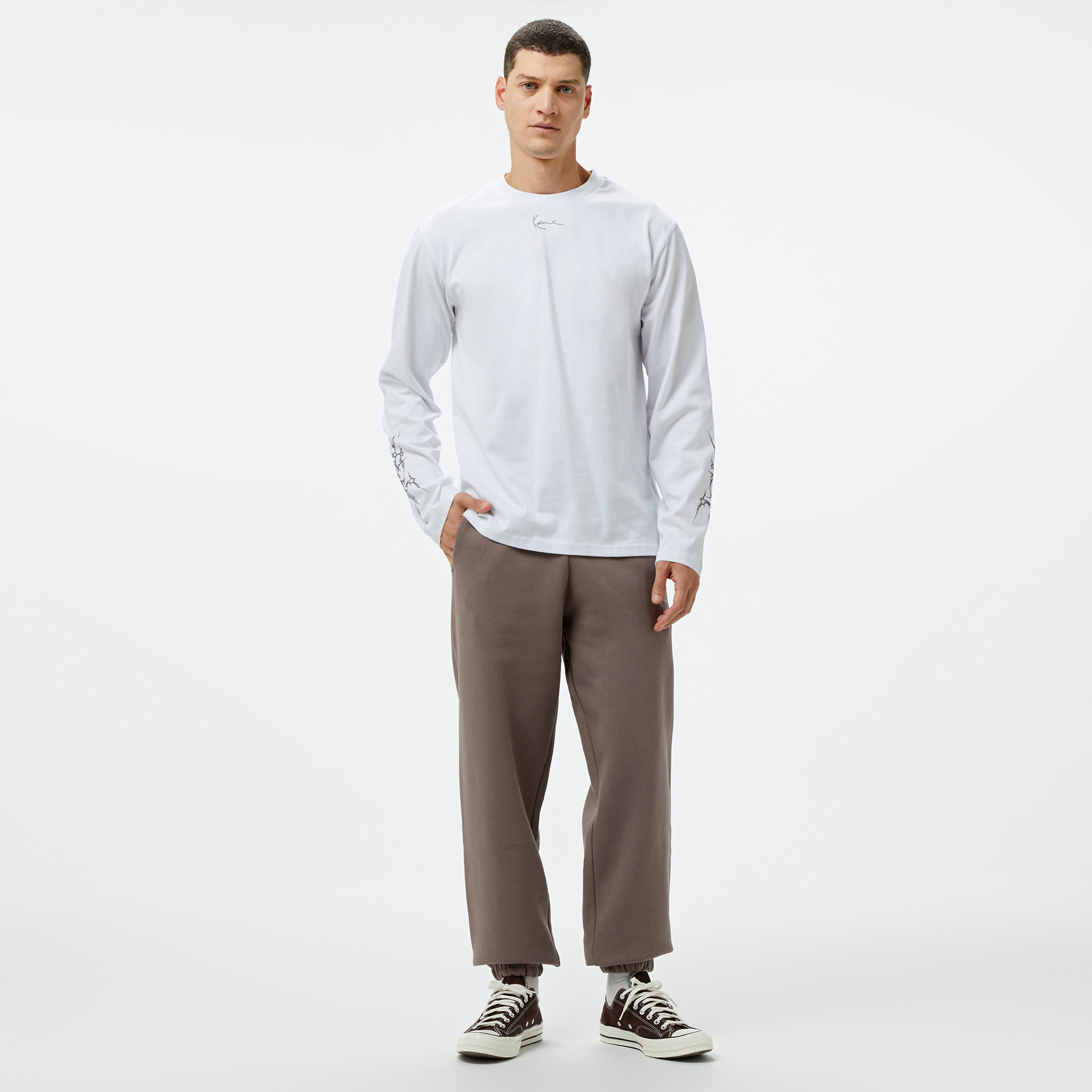 Karl Kani Small Signature Essential Os Kadın Bej Eşofman Altı