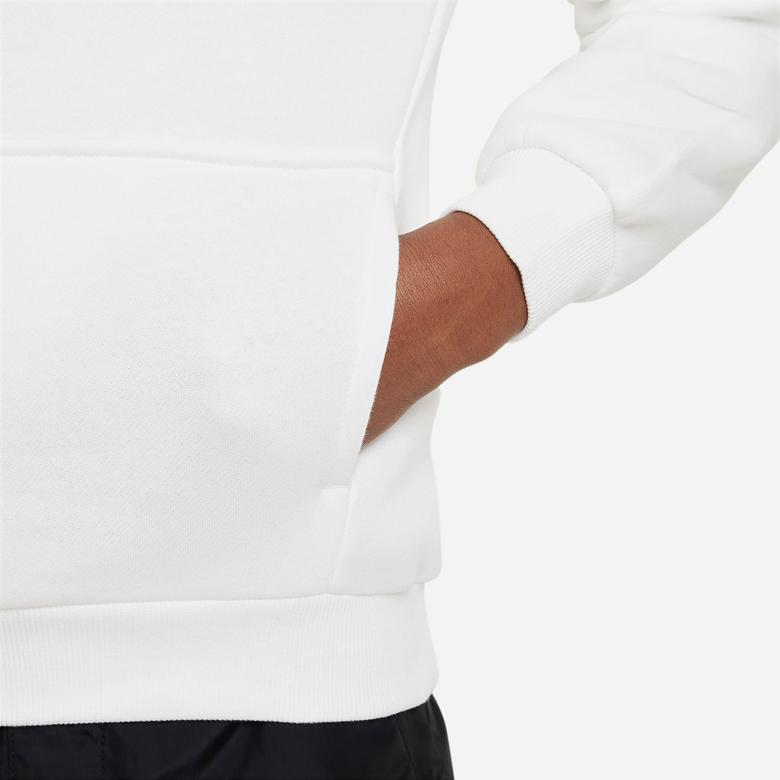 Nike Club Flc Hdy Lbr Çocuk Beyaz Sweatshirt