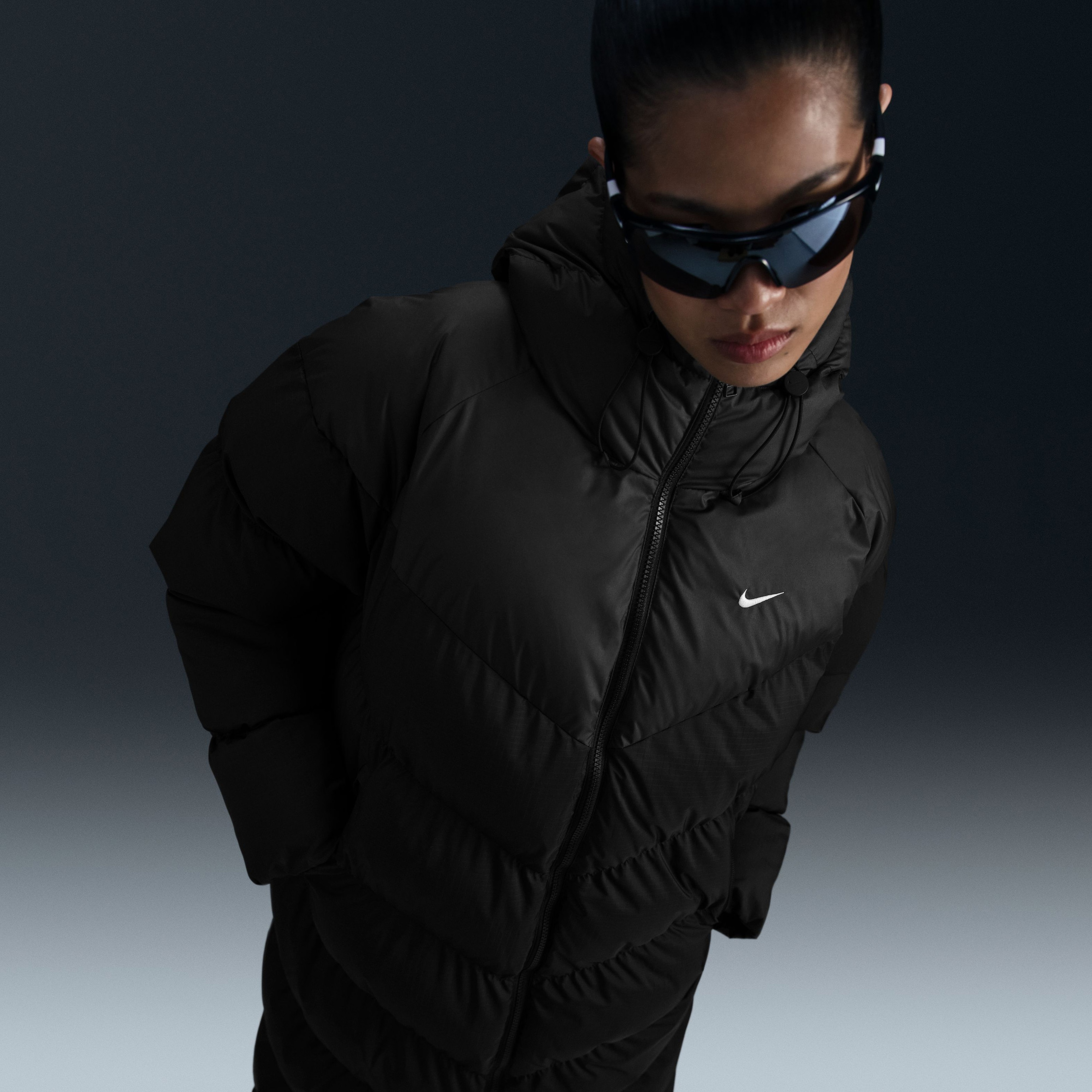 Nike Sportswear Windpuffer Kadın Siyah Ceket