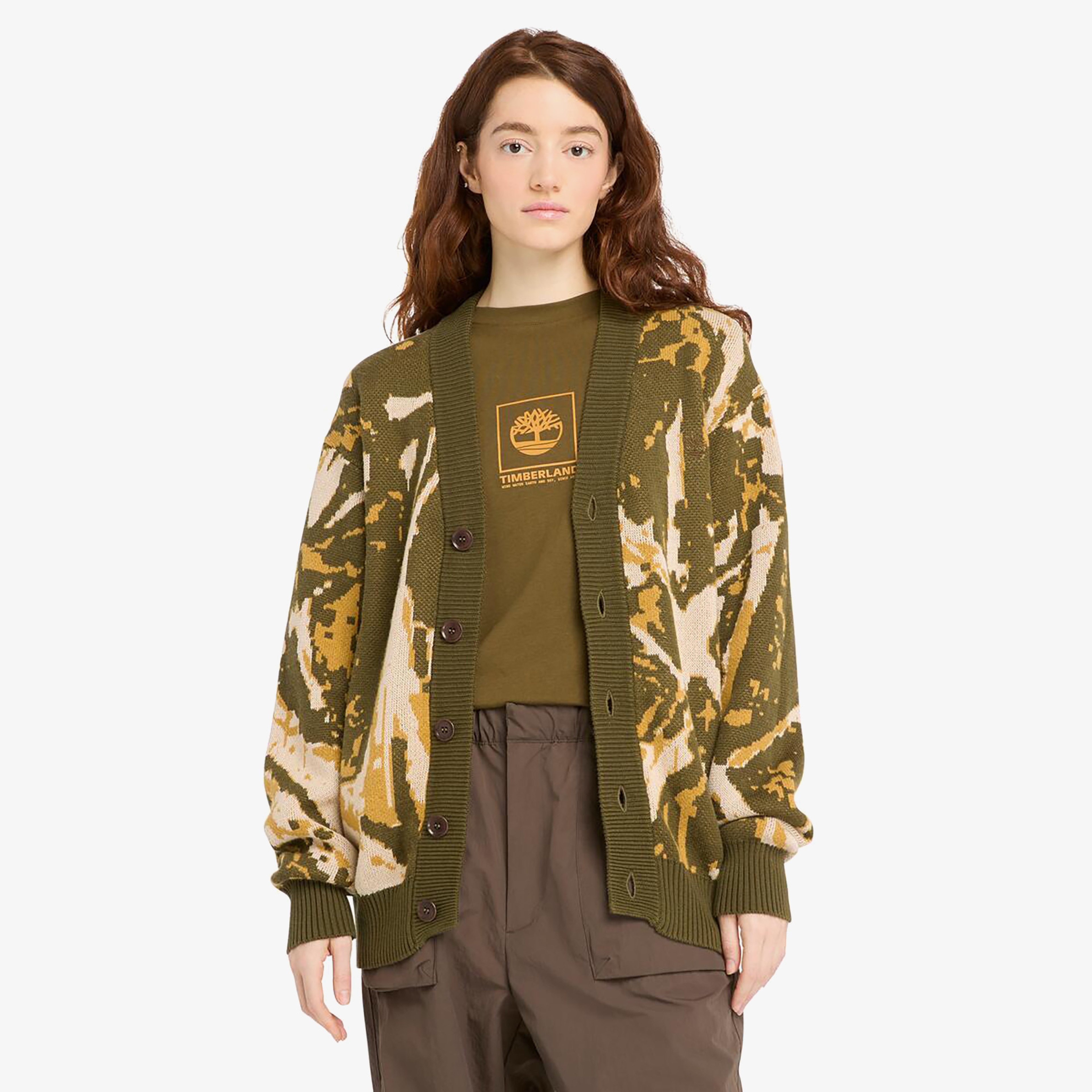 Timberland Forest Camo Erkek Haki Süveter