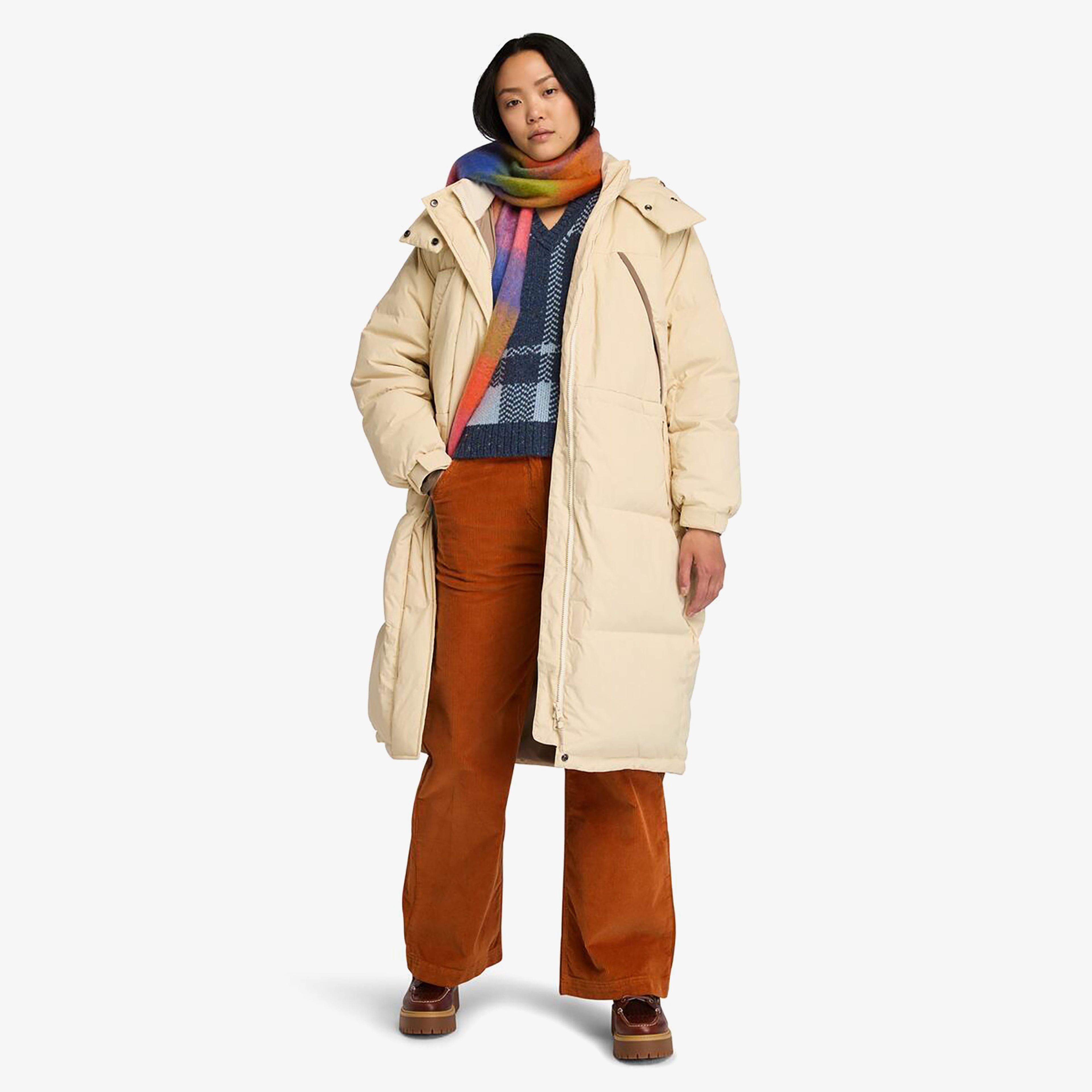 Timberland Wool Blend Vest Kadın Mavi Süveter