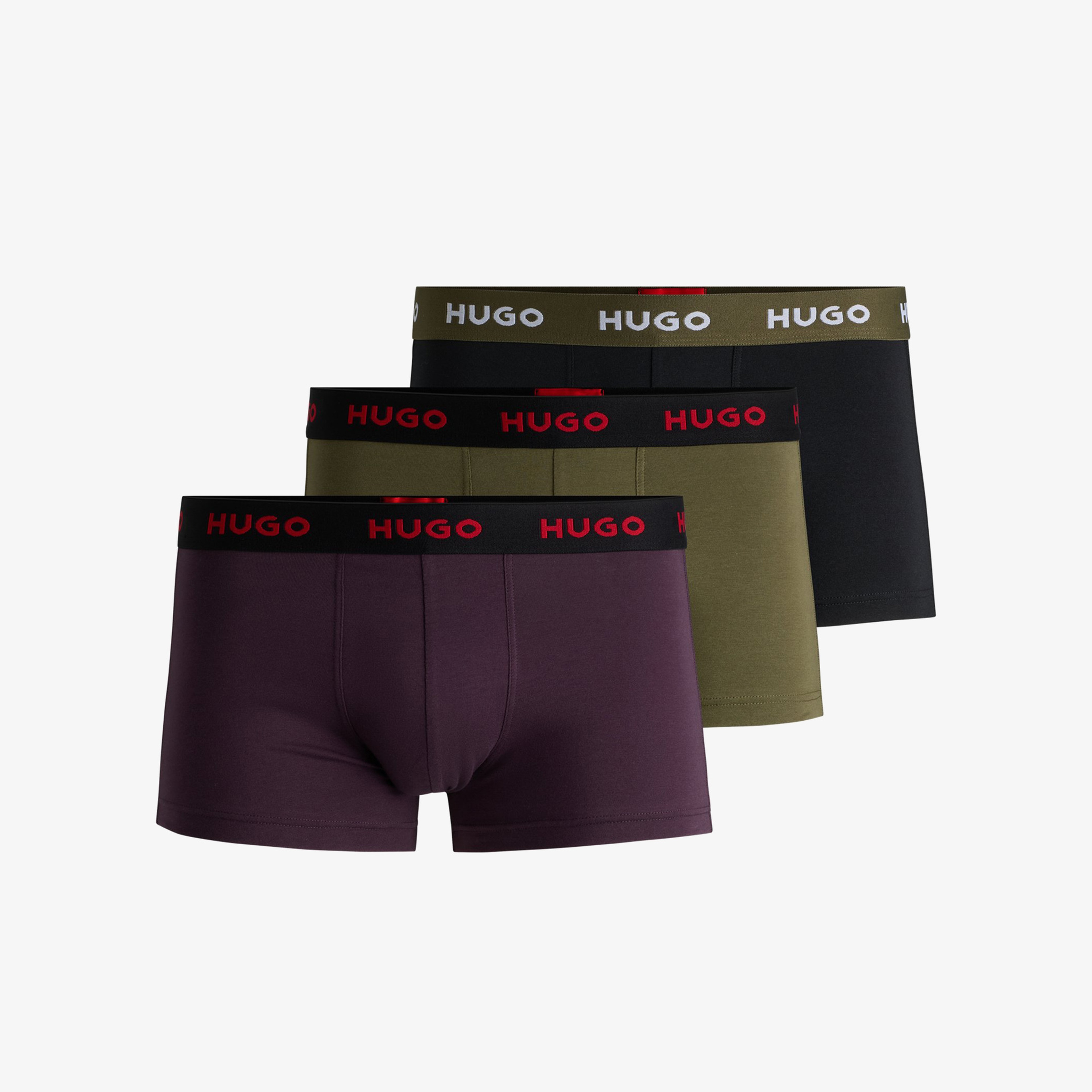 Hugo Trunk Triplet Pack Erkek Renkli Boxer