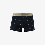 Tommy Hilfiger Trunk Print & Sock Set Gold Erkek Mavi Boxer