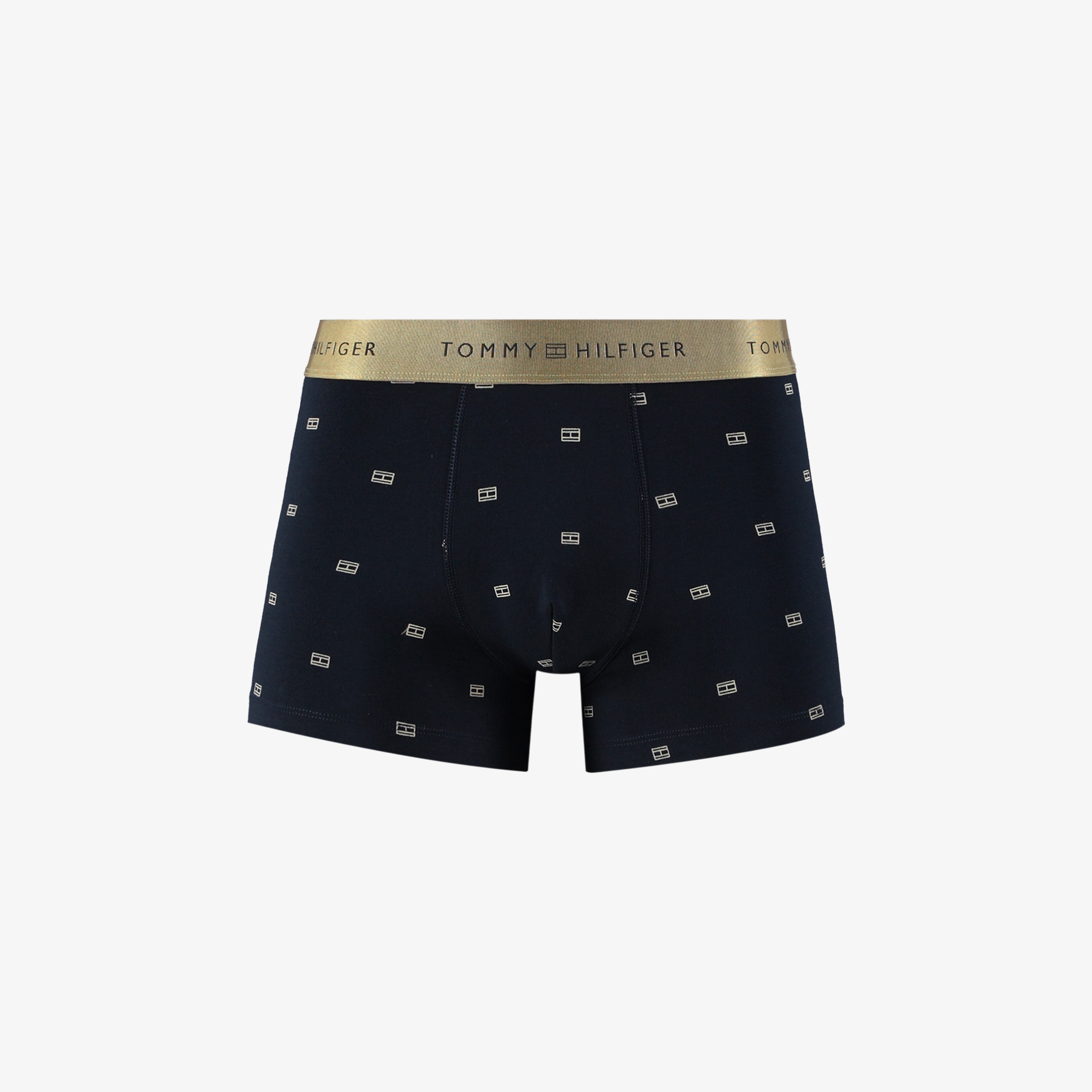 Tommy Hilfiger Trunk Print & Sock Set Gold Erkek Mavi Boxer