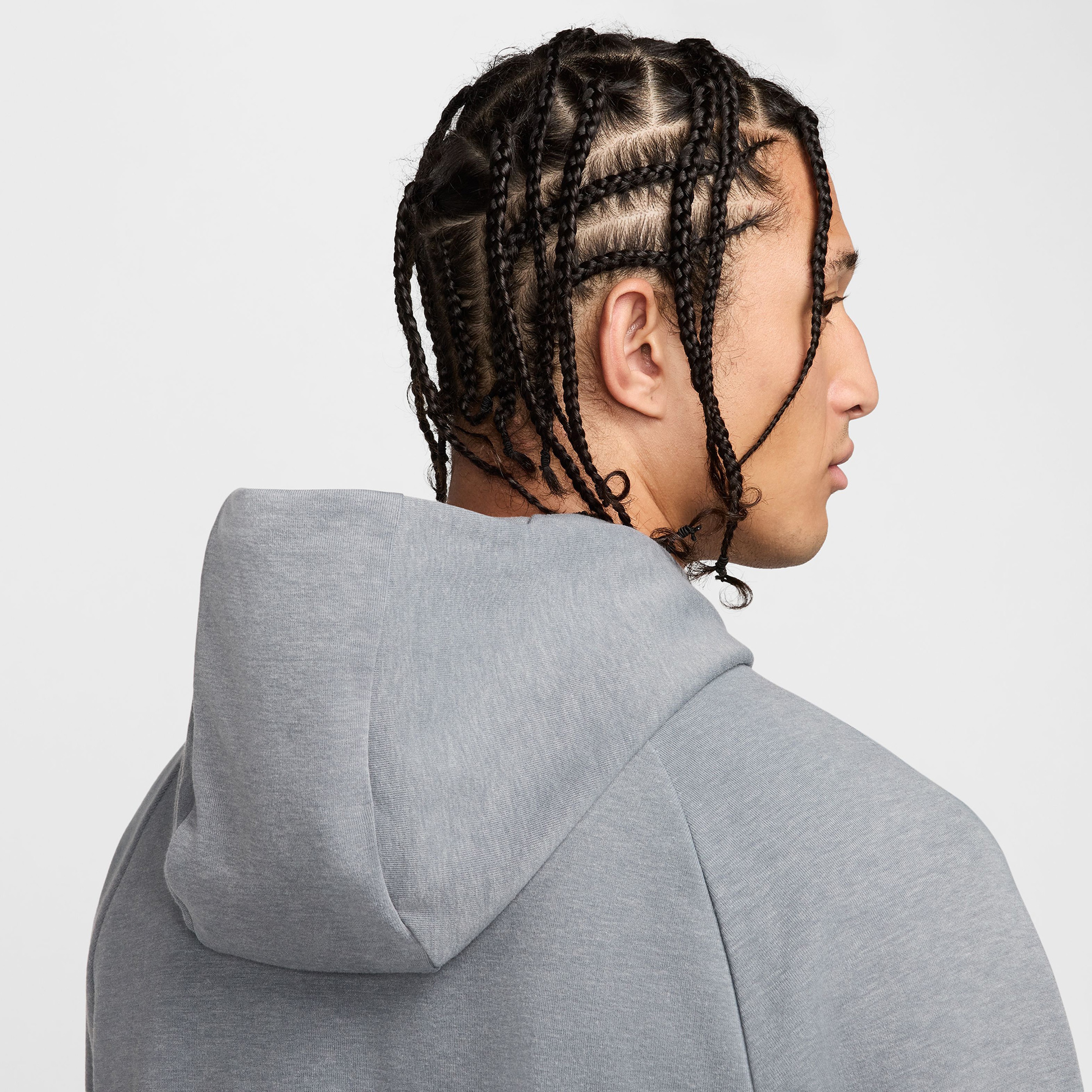 Nike Dri-Fit Primary Erkek Gri Kapüşonlu Sweatshirt