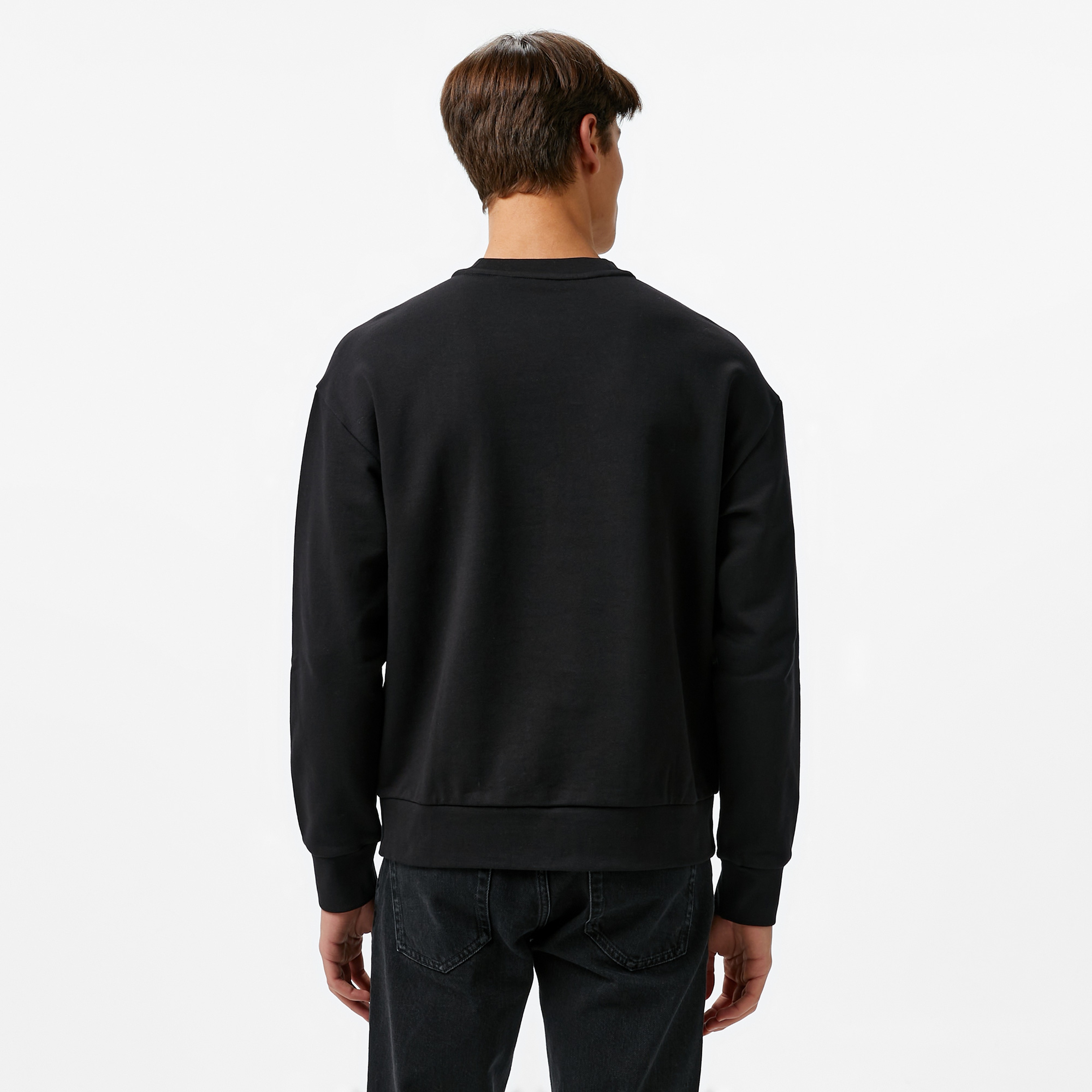 Calvin Klein Hero Logo Comfort Erkek Siyah Sweatshirt