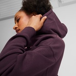 Puma Classics Shiny Logo Kadın Bordo Sweatshirt