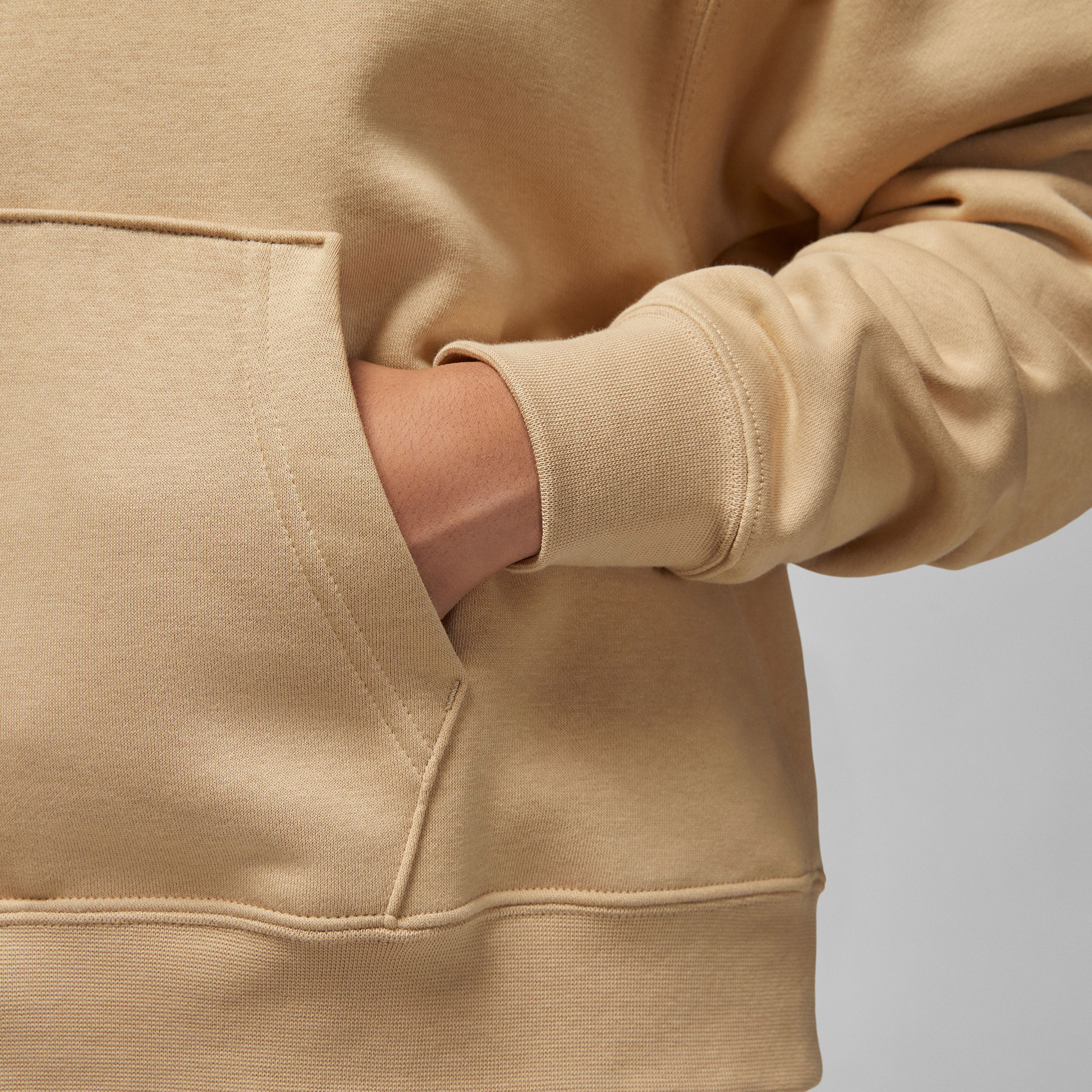 Jordan Brooklyn Fleece Pullover Kadın Kahverengi Kapüşonlu Sweatshirt