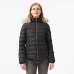 Tommy Hilfiger Jeans Basıc Hooded Down Kadın Siyah Ceket