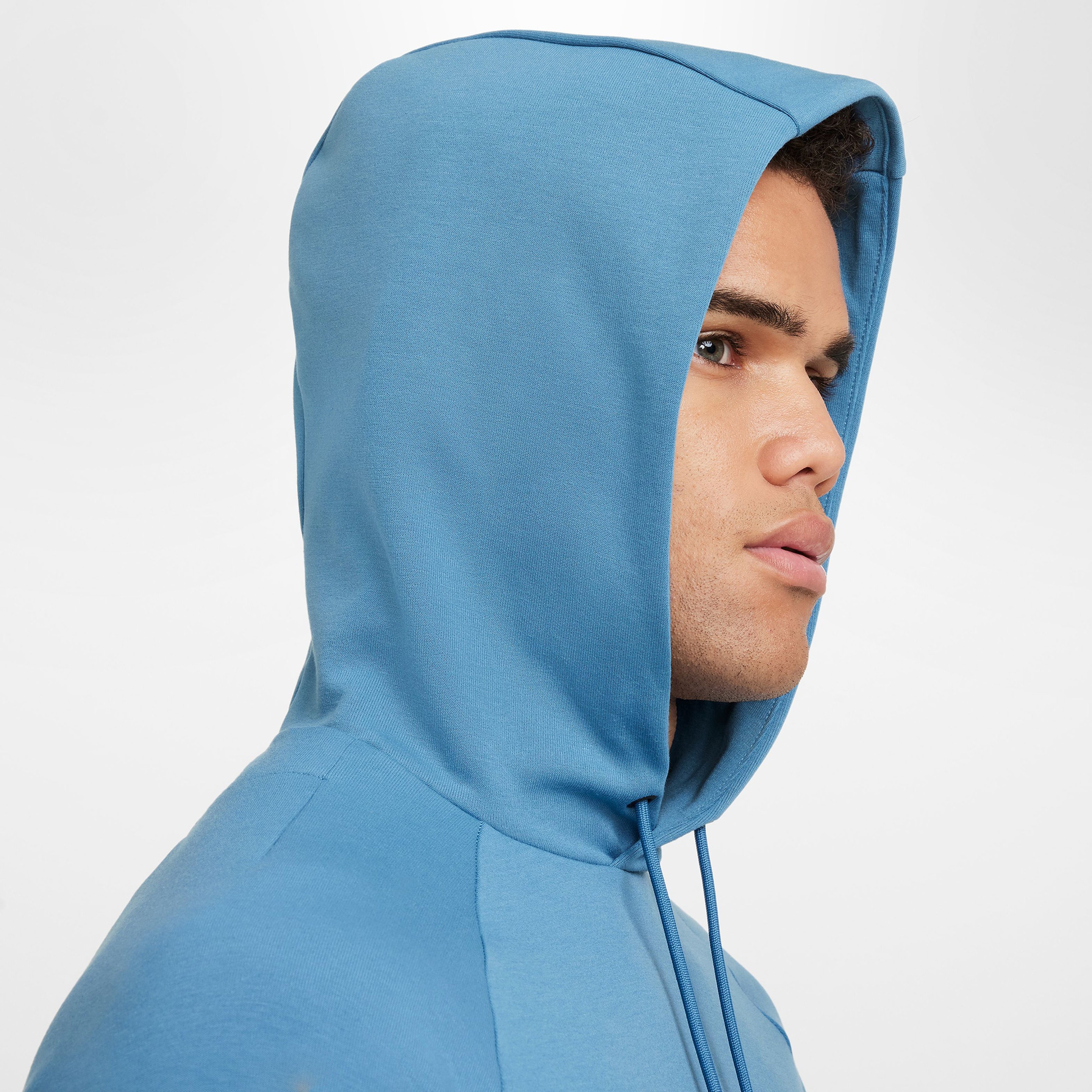 Nike Dri-Fit Primary Erkek Mavi Kapüşonlu Sweatshirt