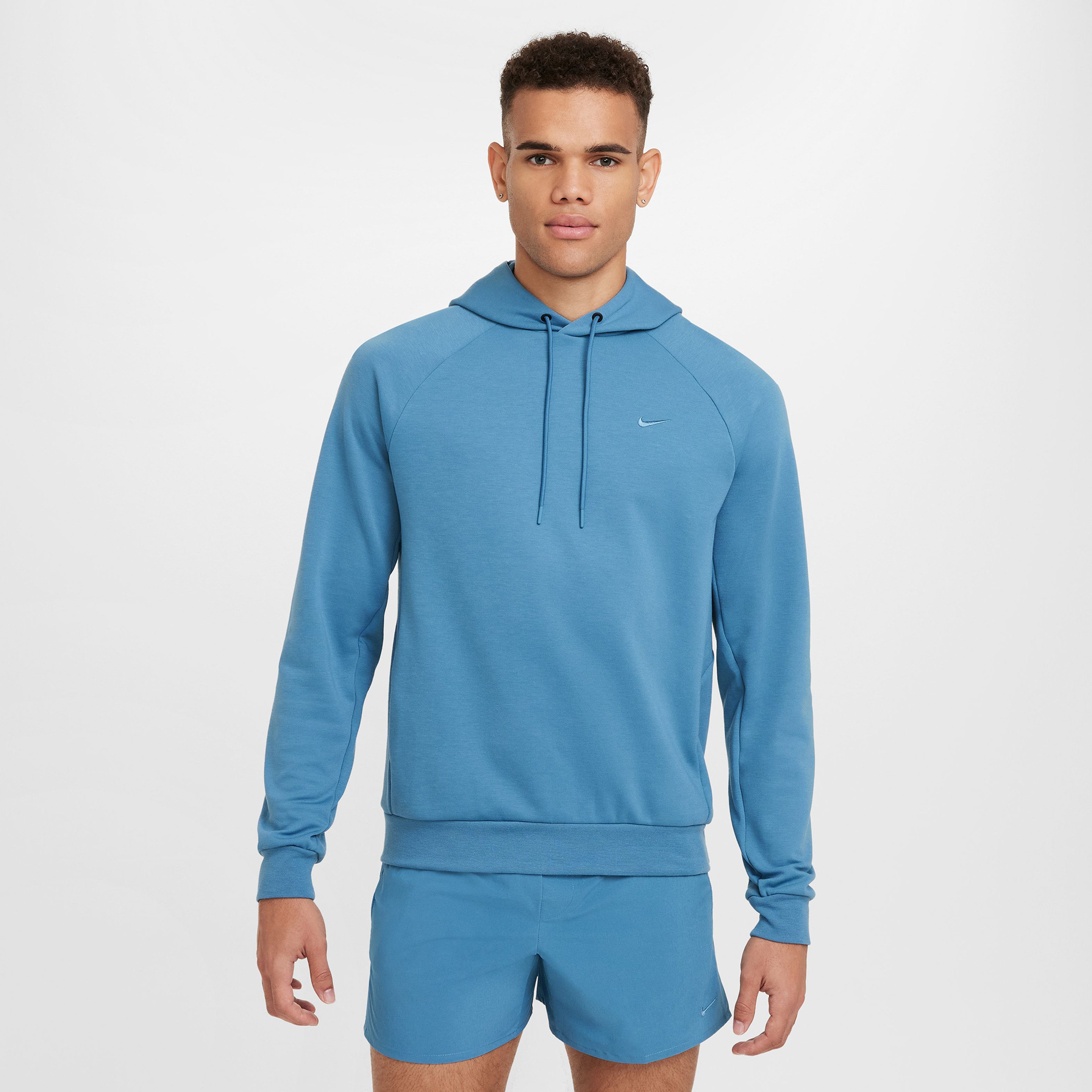 Nike Dri-Fit Primary Erkek Mavi Kapüşonlu Sweatshirt