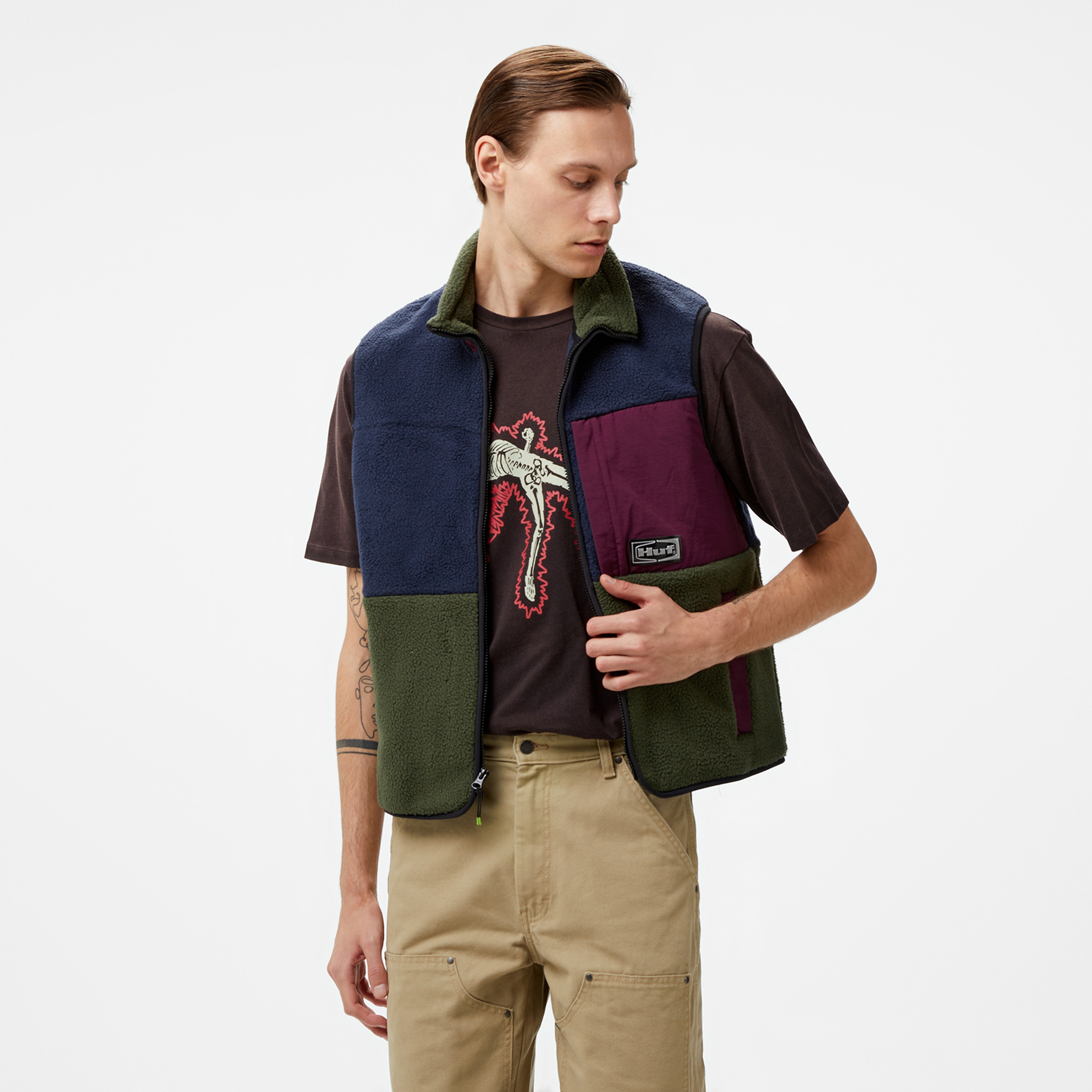 HUF Sonoma High Pile Vest Erkek Renkli Ceket