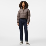 Karl Kani Sport Patch Crop Puffer Kadın Bej Ceket