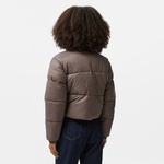 Karl Kani Sport Patch Crop Puffer Kadın Bej Ceket