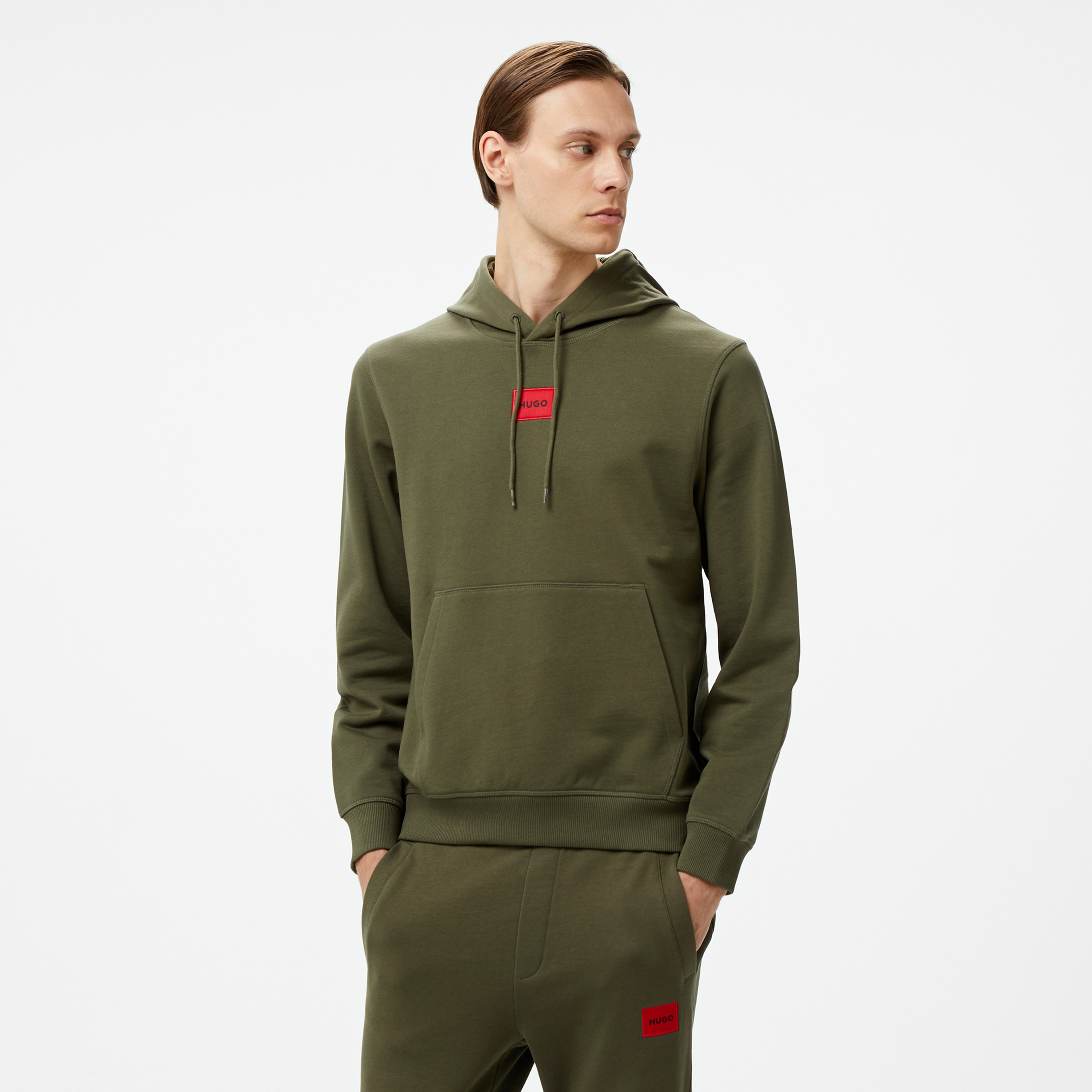 Hugo Daratschi 214 Erkek Haki Sweatshirt