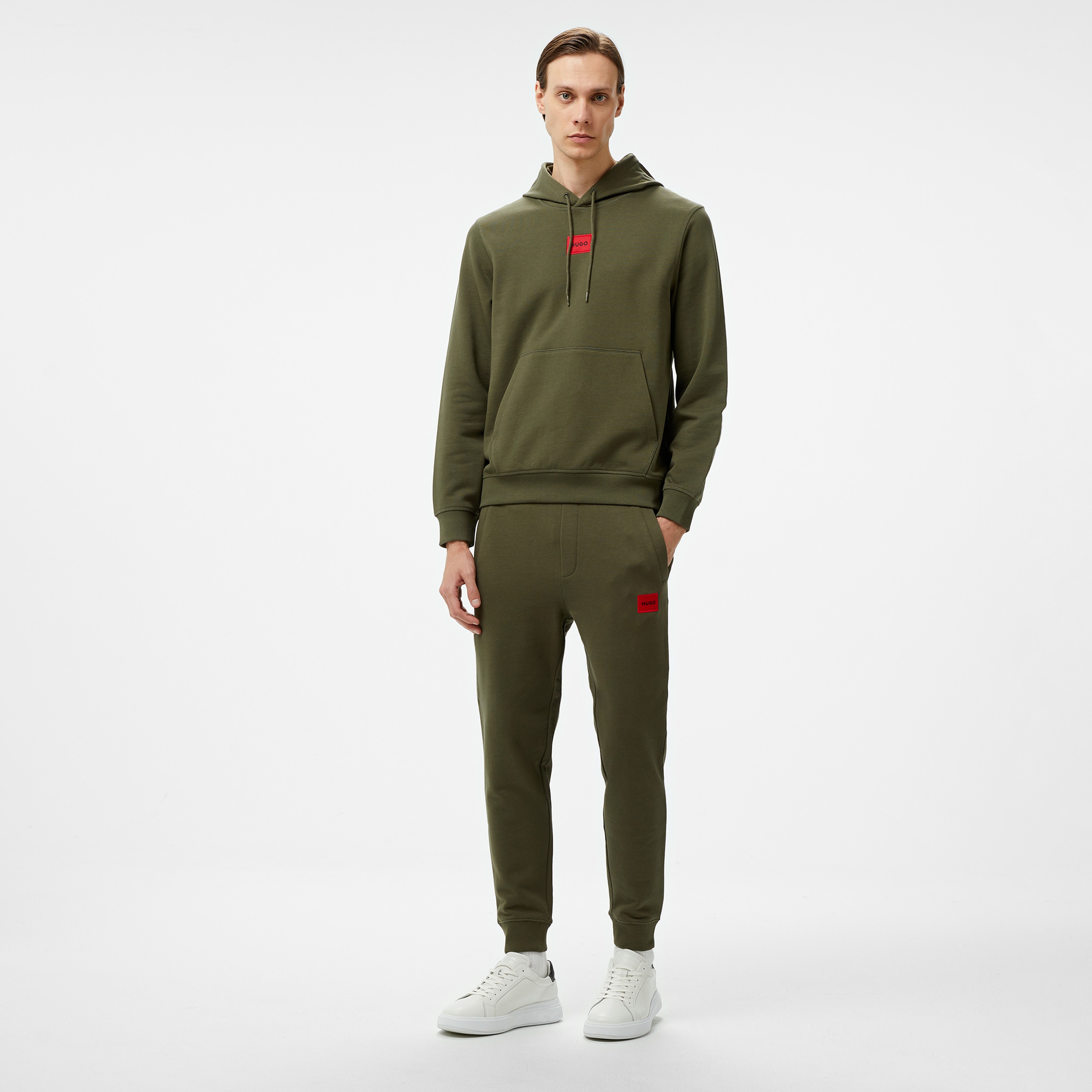 Hugo Daratschi 214 Erkek Haki Sweatshirt