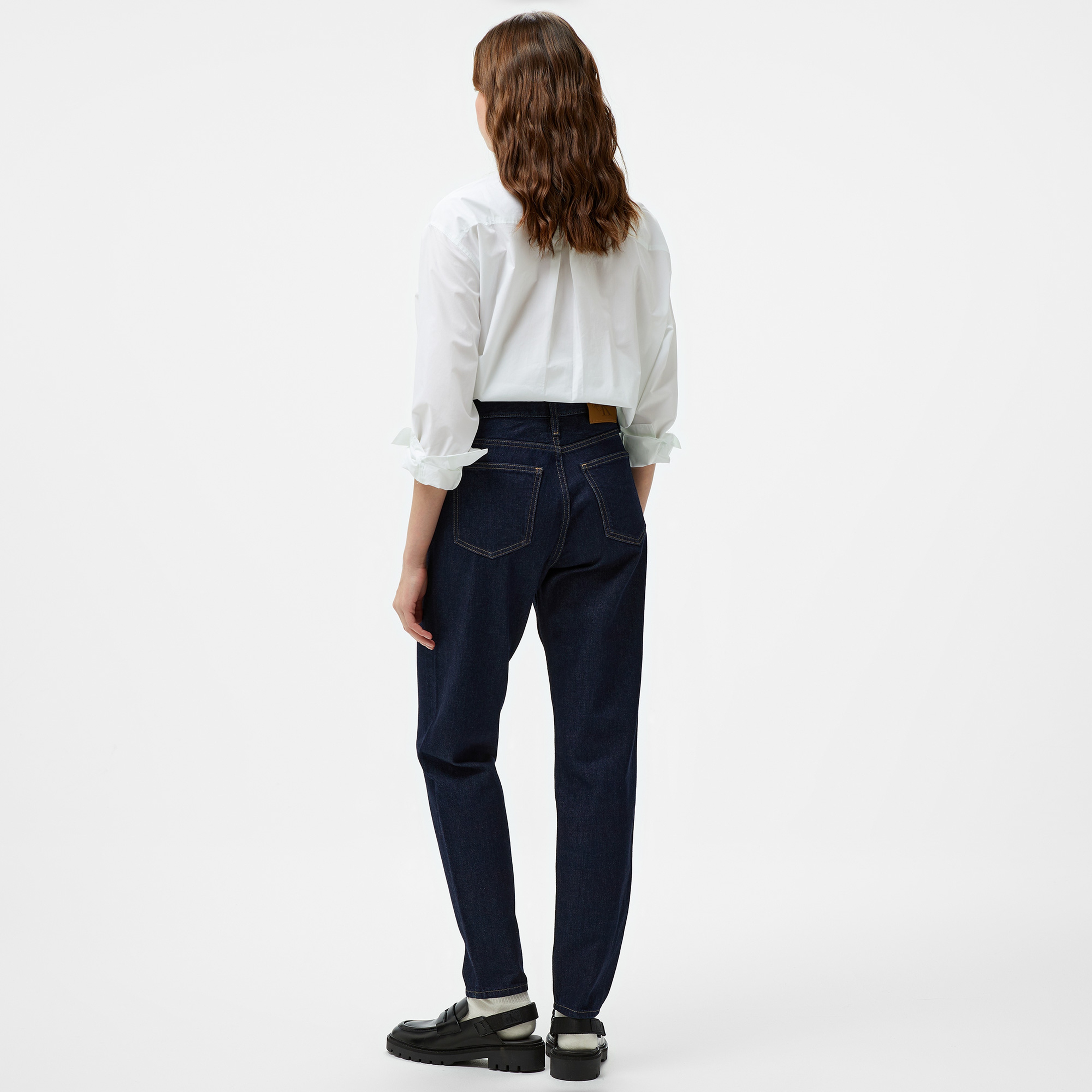 Calvin Klein Jeans Mom Kadın Lacivert Jean